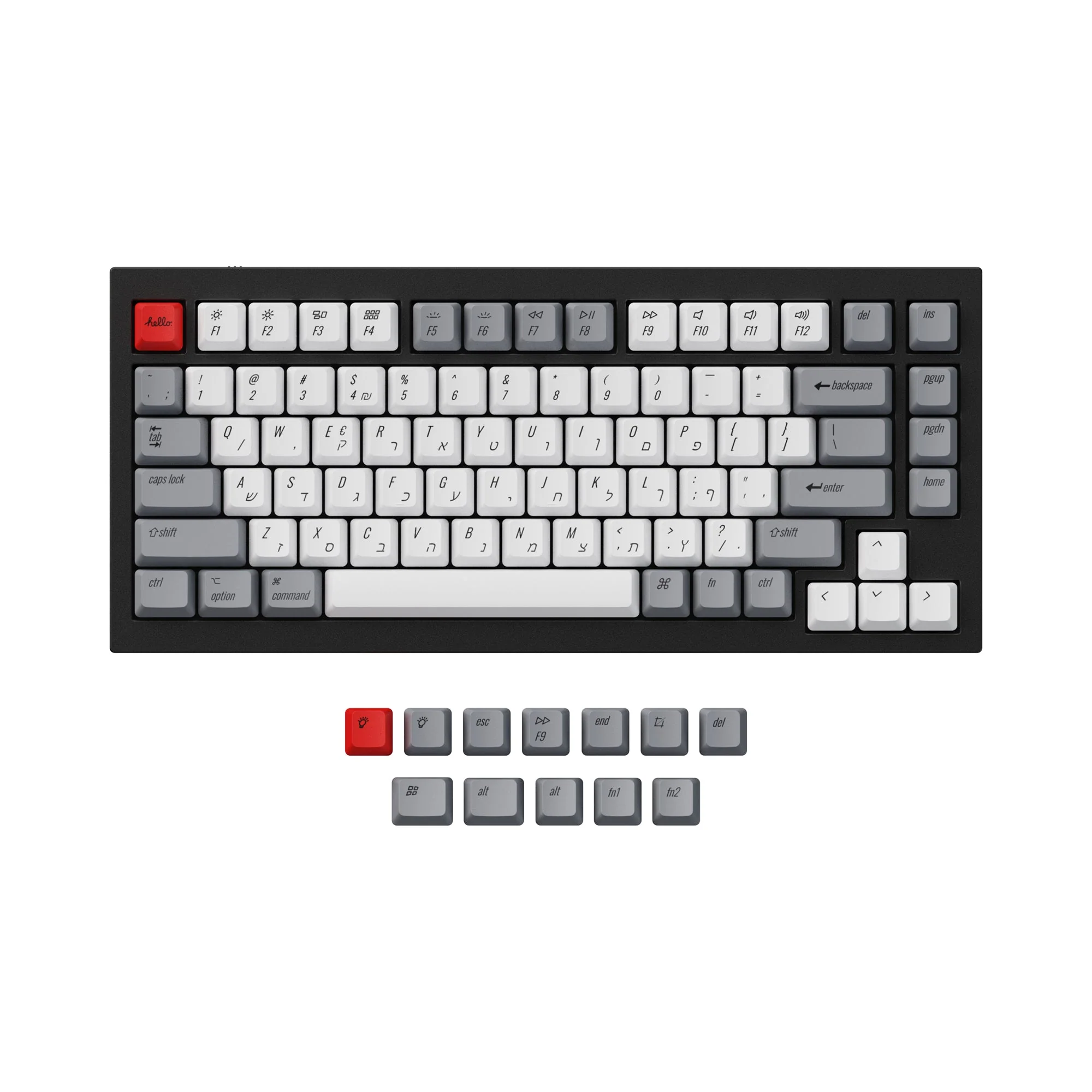 Retro ISO & ANSI Q1 & Q1 Pro & Q2 & Q2 Pro & V1 & V2 & K2 & K2 Pro OEM Dye-Sub PBT Keycap Set - Image 6