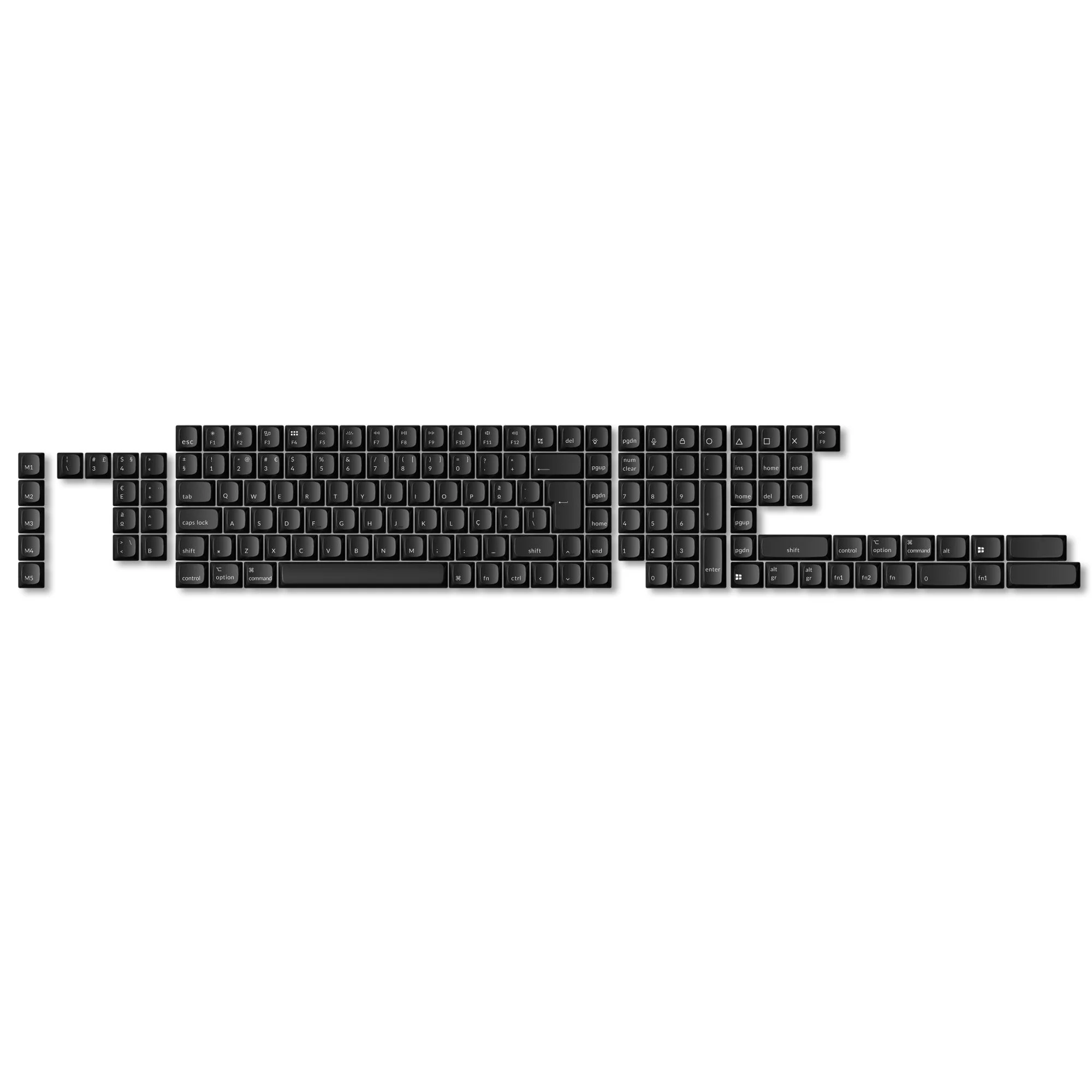 ISO Shine-Through ABS OSA Full Set Keycap Set - Image 3