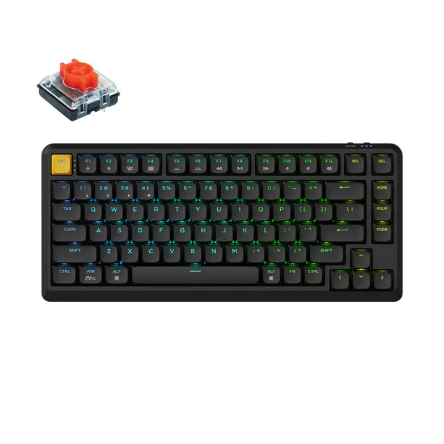 Keychron J1 QMK Wireless Mechanical Keyboard (US ANSI Layout)