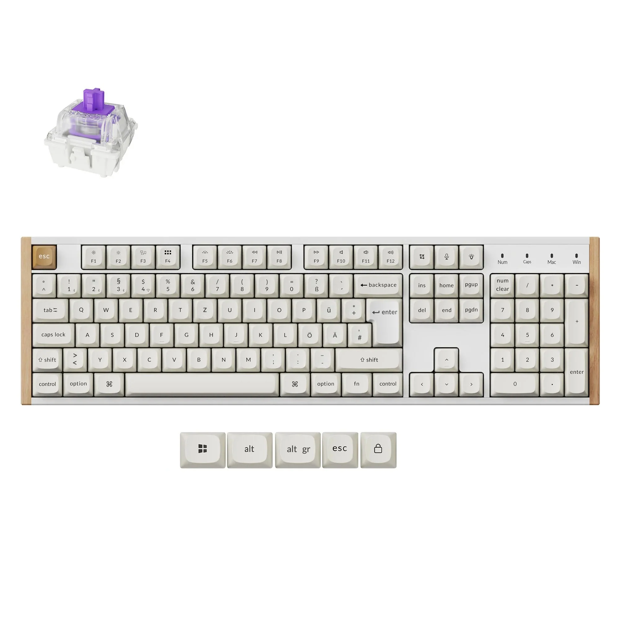 Keychron K10 HE Wireless Magnetic Switch Custom Keyboard - Image 7