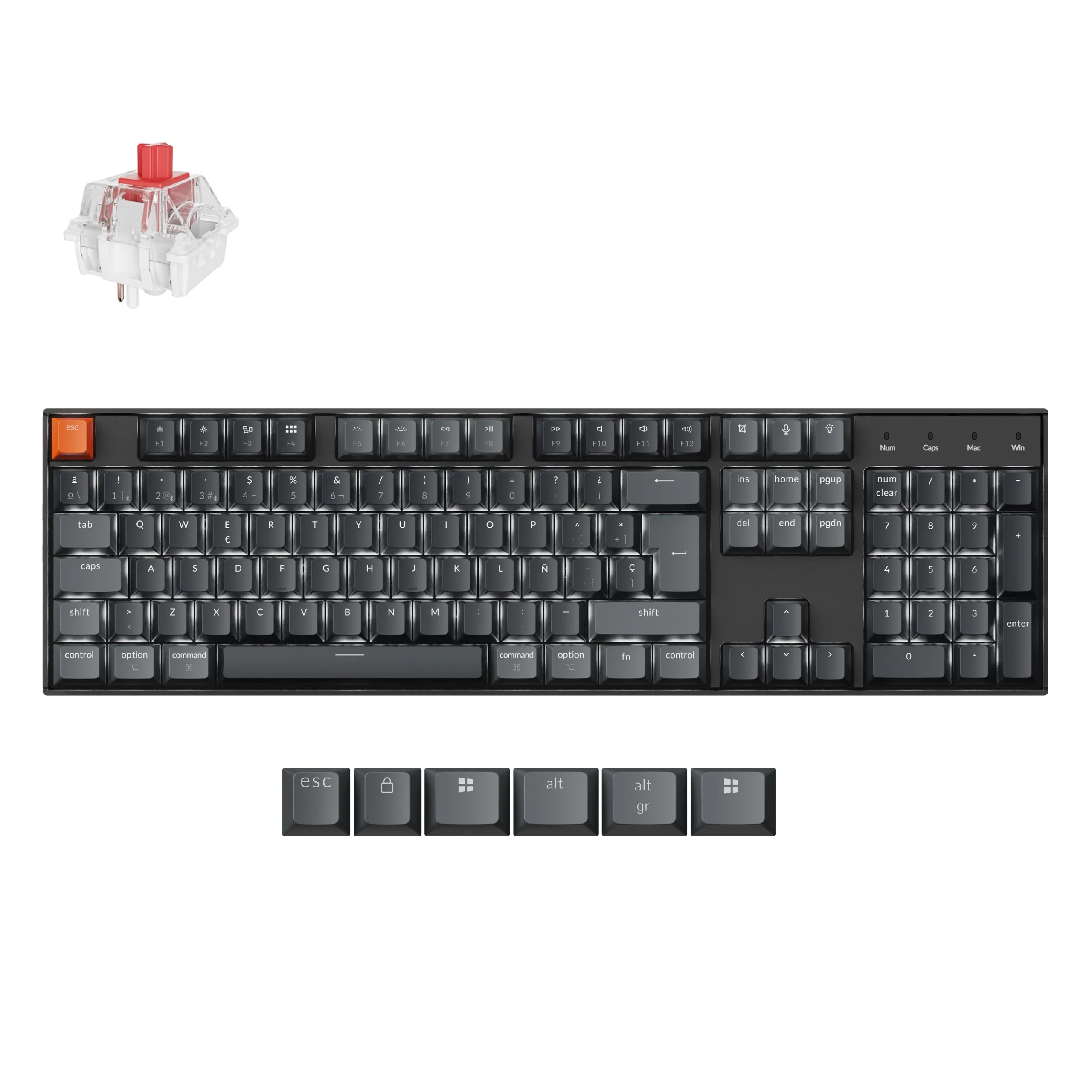 Keychron K10 QMK Wireless Mechanical Keyboard (ISO Layout) - Version 2 - Image 11