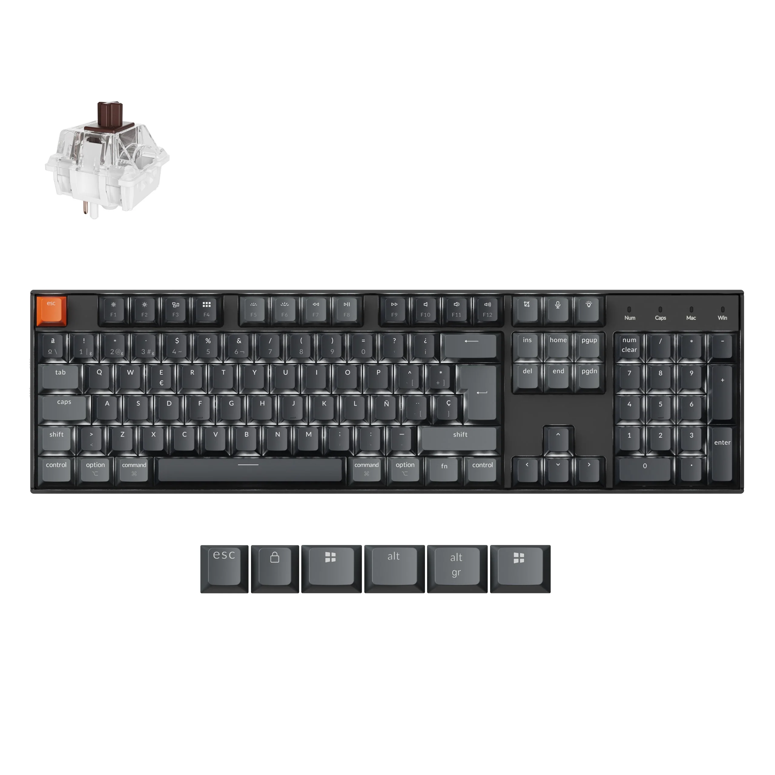 Keychron K10 QMK Wireless Mechanical Keyboard (ISO Layout) - Version 2 - Image 13