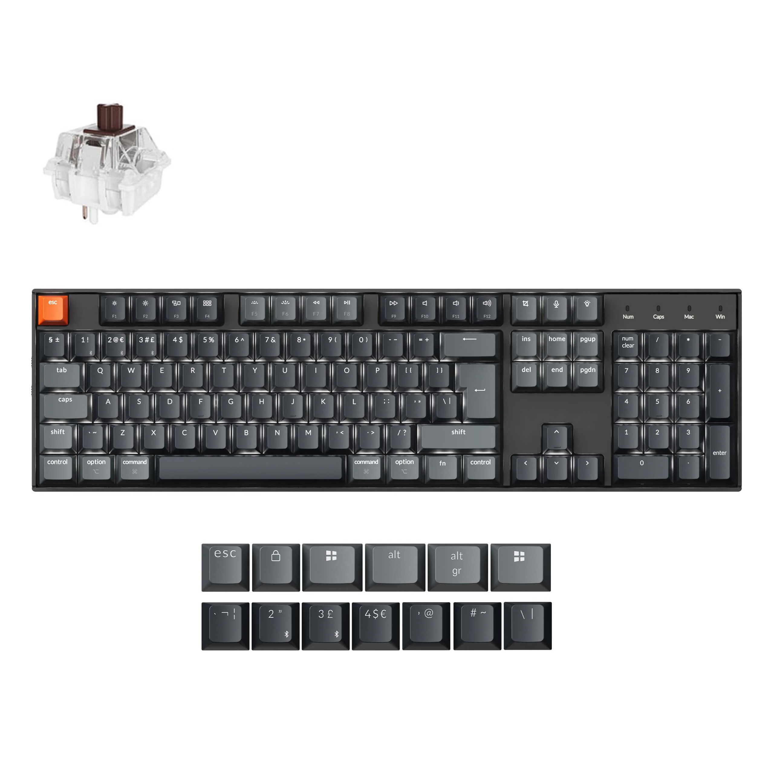 Keychron K10 QMK Wireless Mechanical Keyboard (ISO Layout) - Version 2 - Image 25