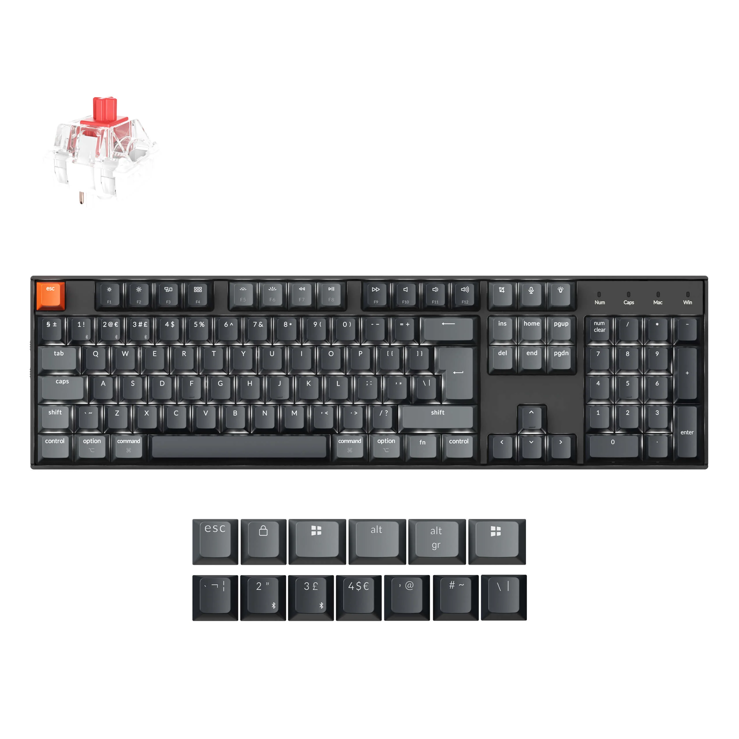 Keychron K10 QMK Wireless Mechanical Keyboard (ISO Layout) - Version 2 - Image 26