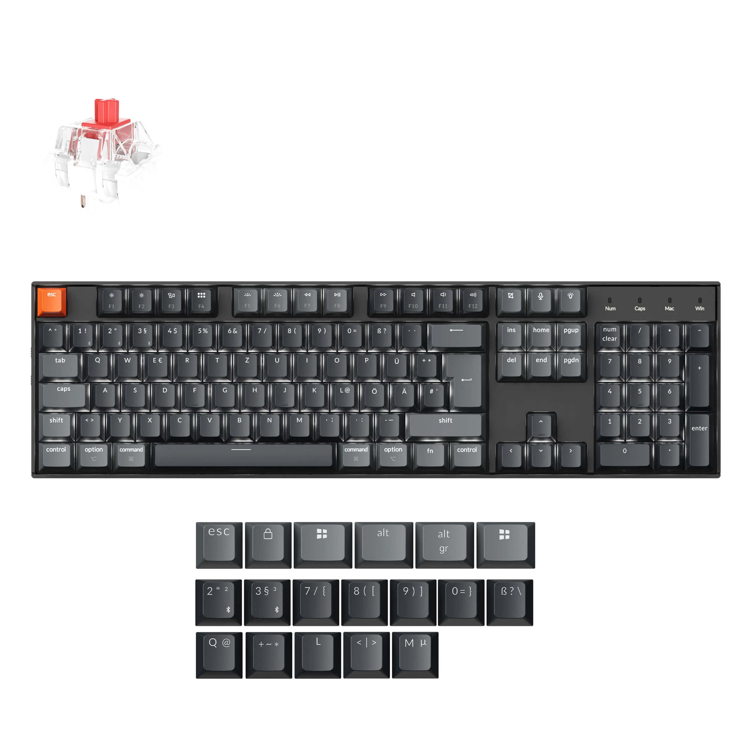 Keychron K10 QMK Wireless Mechanical Keyboard (ISO Layout) - Version 2 - Image 28
