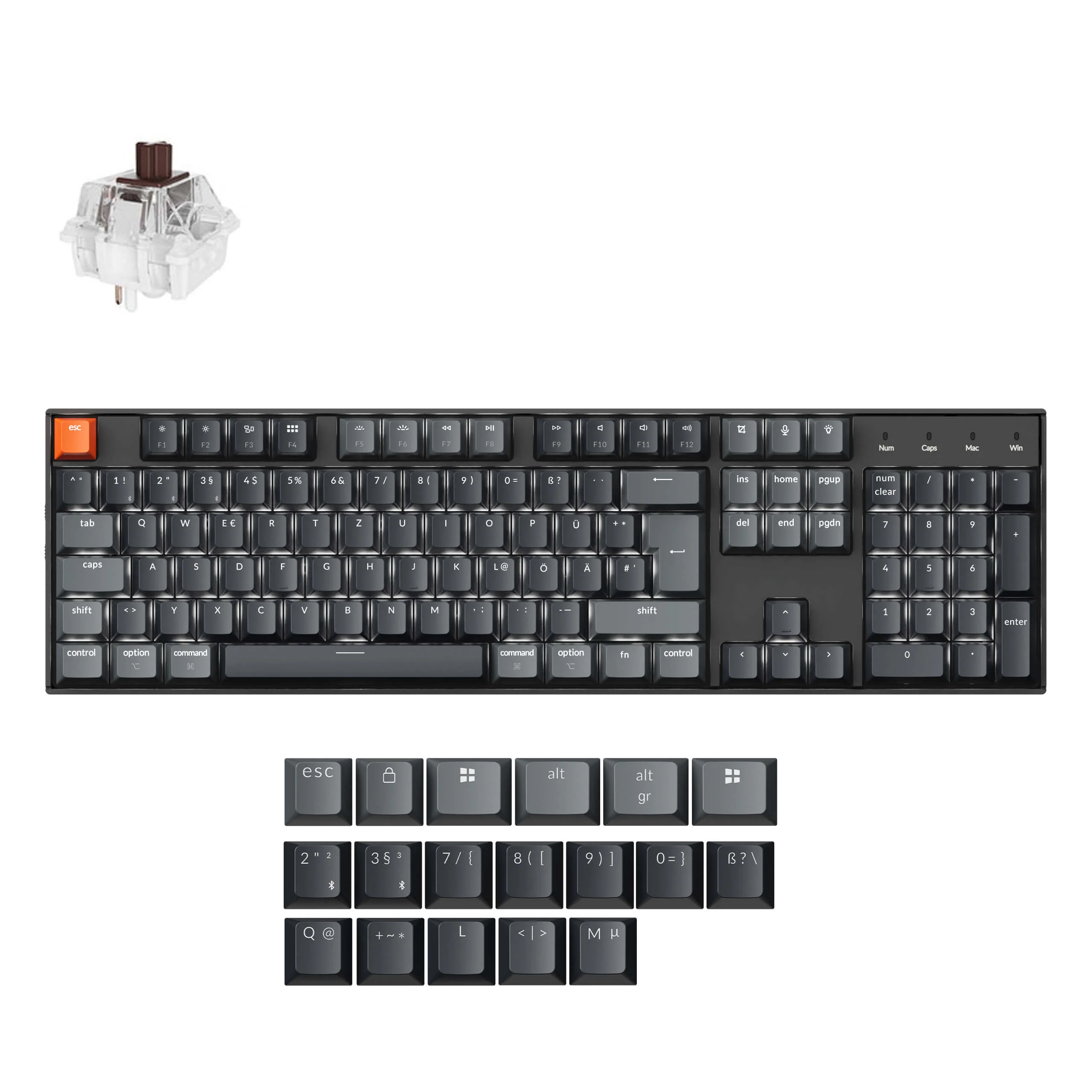 Keychron K10 QMK Wireless Mechanical Keyboard (ISO Layout) - Version 2 - Image 29