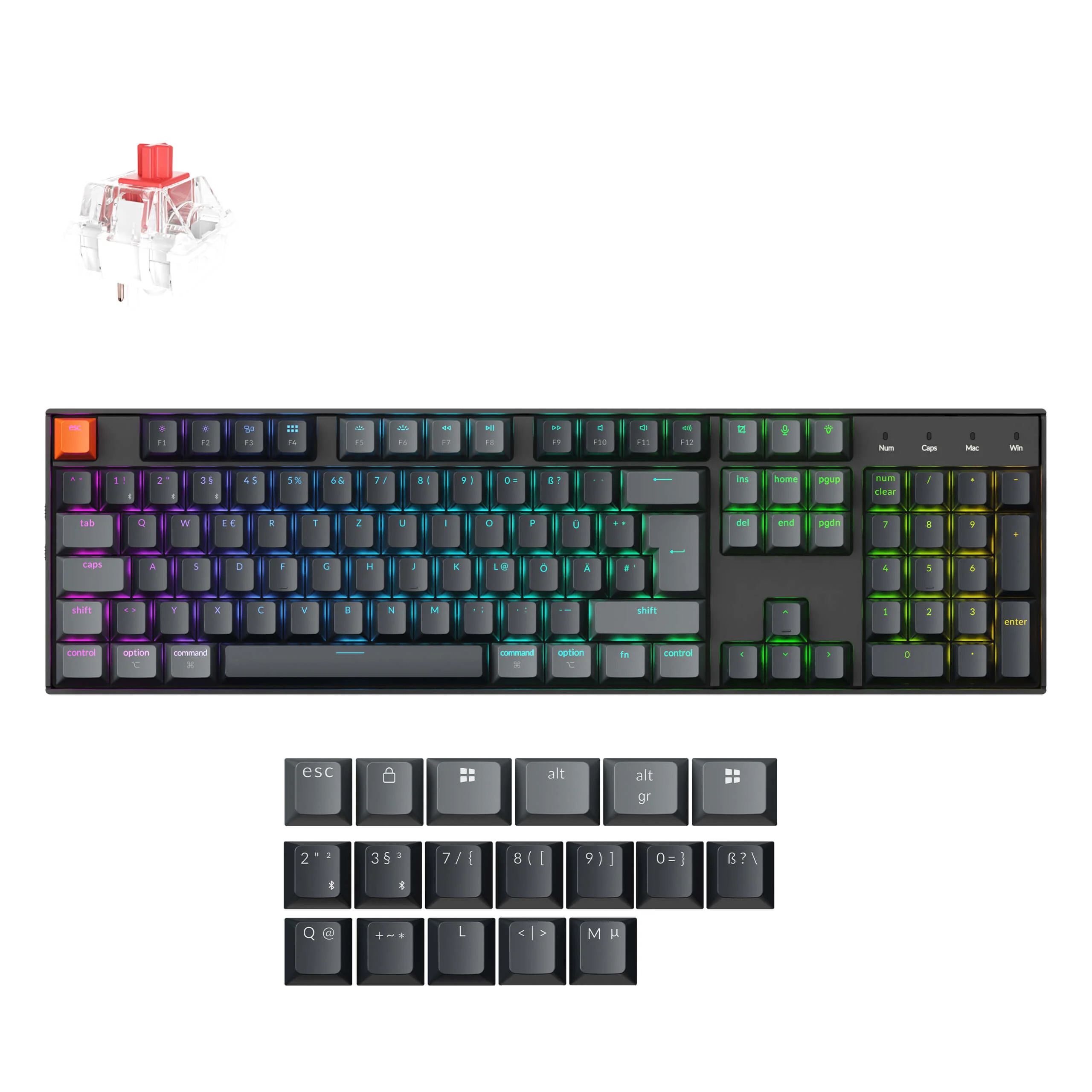 Keychron K10 QMK Wireless Mechanical Keyboard (ISO Layout) - Version 2 - Image 35