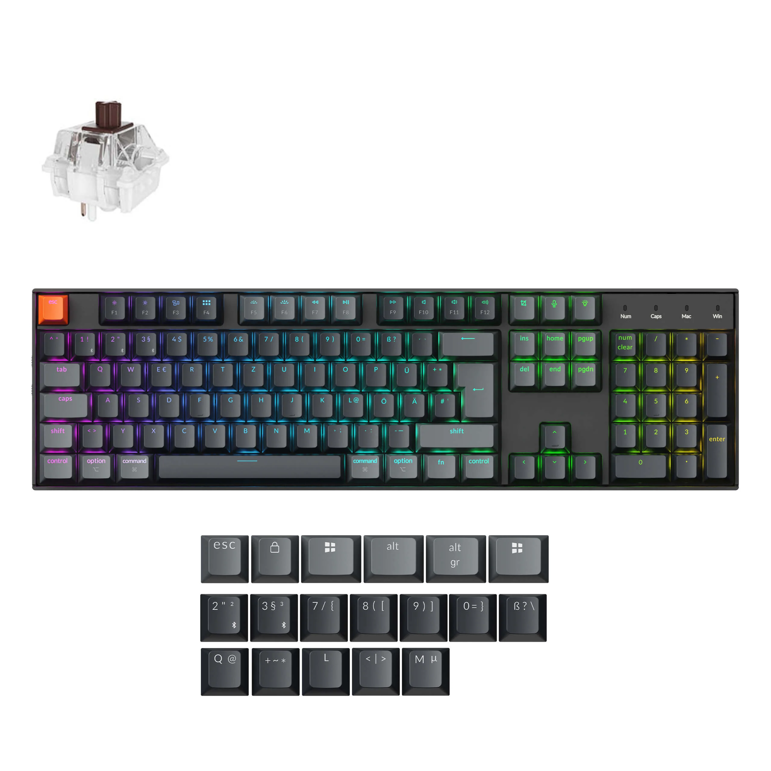 Keychron K10 QMK Wireless Mechanical Keyboard (ISO Layout) - Version 2 - Image 36