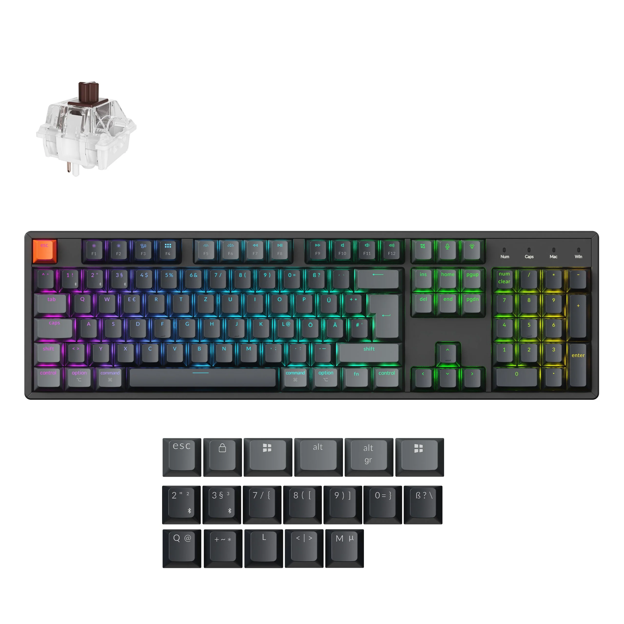 Keychron K10 QMK Wireless Mechanical Keyboard (ISO Layout) - Version 2 - Image 38