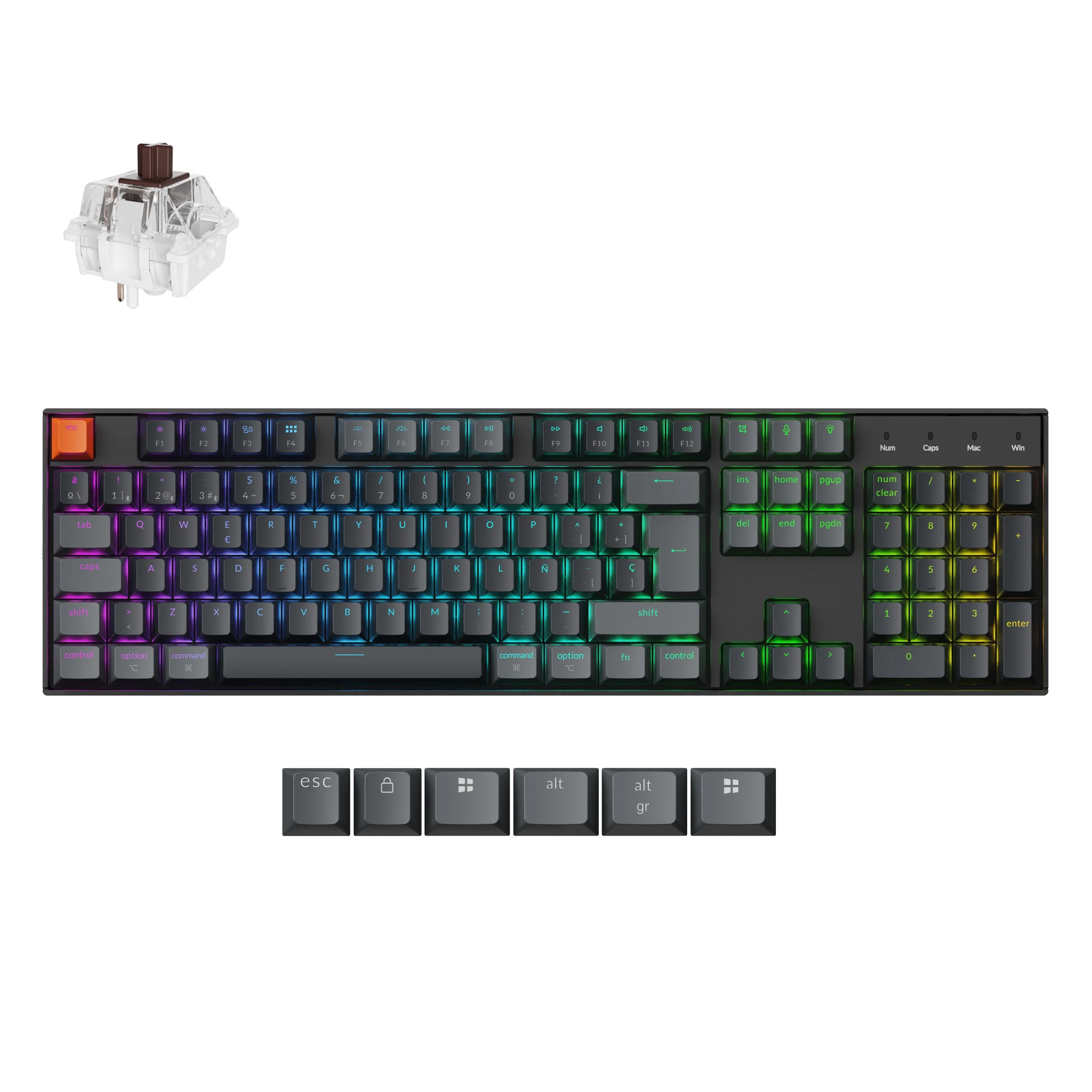 Keychron K10 QMK Wireless Mechanical Keyboard (ISO Layout) - Version 2 - Image 41