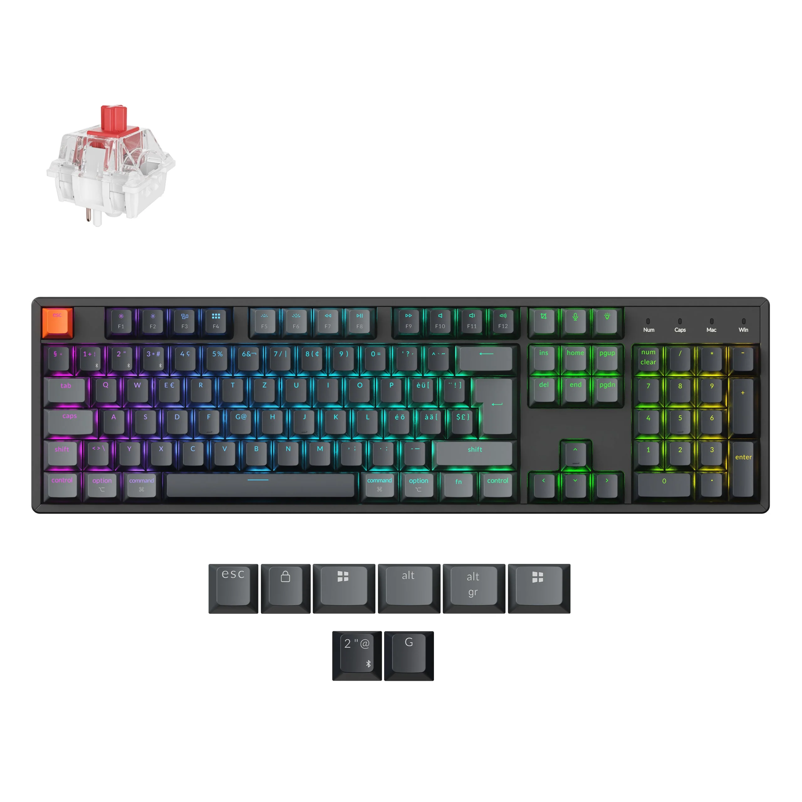 Keychron K10 QMK Wireless Mechanical Keyboard (ISO Layout) - Version 2 - Image 8