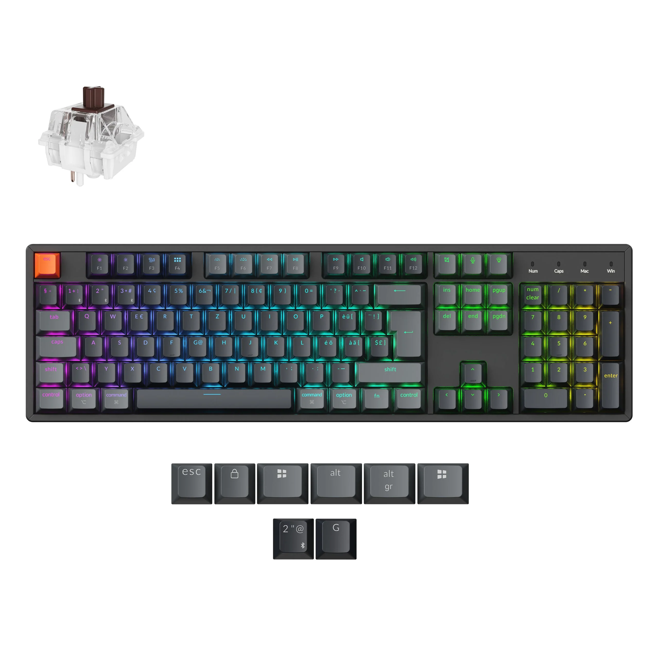 Keychron K10 QMK Wireless Mechanical Keyboard (ISO Layout) - Version 2 - Image 9
