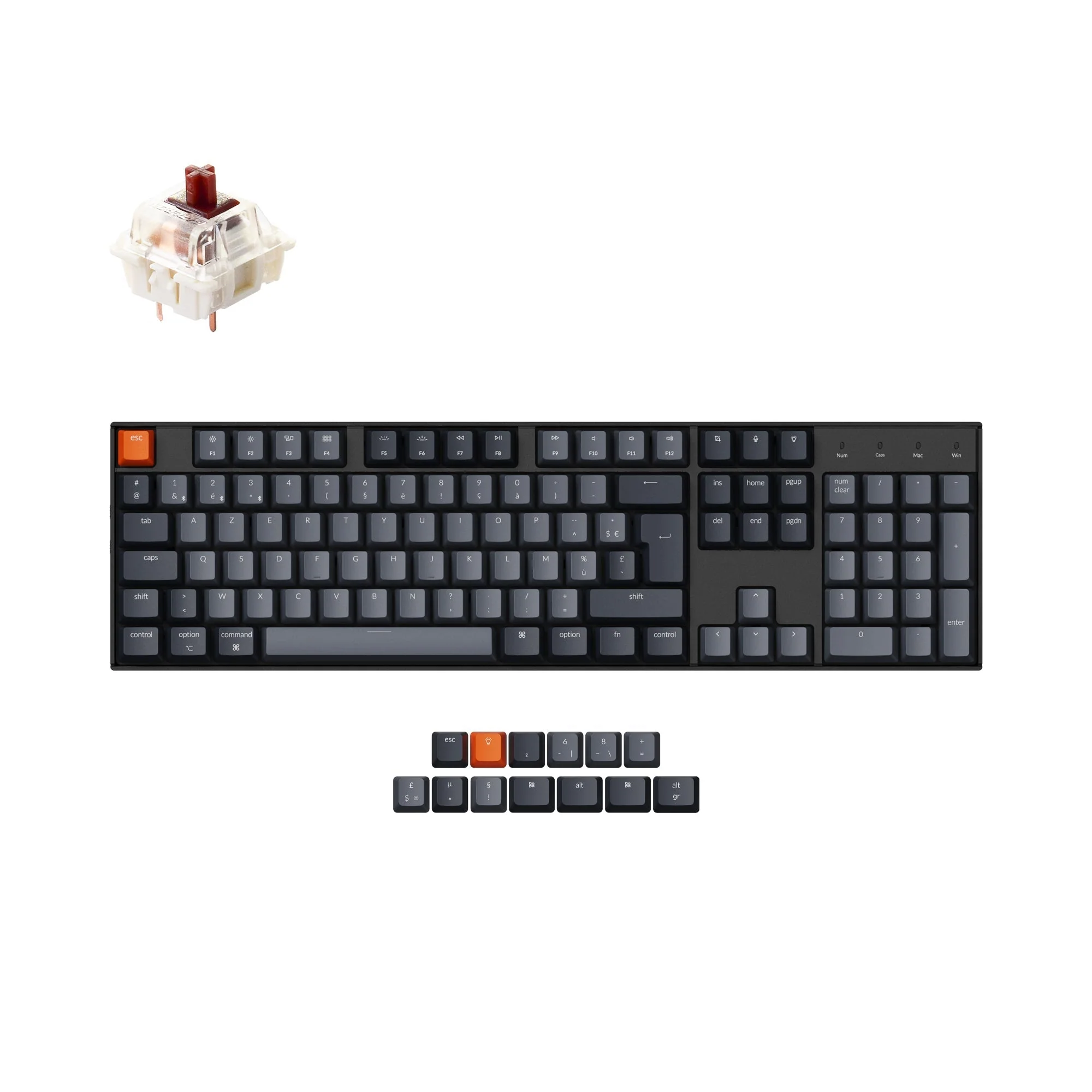 Keychron K10 Wireless Mechanical Keyboard (France ISO-FR Layout) - Image 2