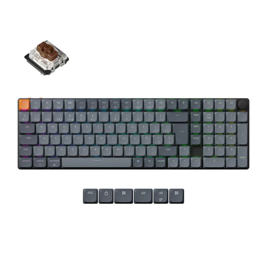 Keychron K17 Max QMK Wireless Custom Mechanical Keyboard ISO Layout Collection - Image 6