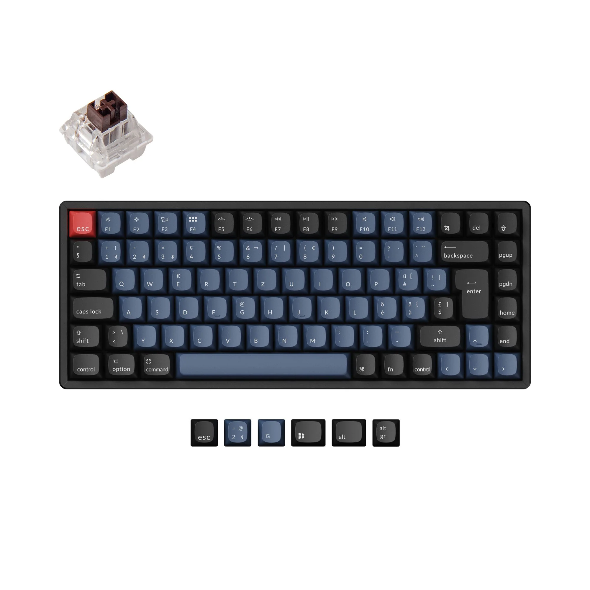 Keychron K2 Pro QMK/VIA Wireless Mechanical Keyboard ISO Layout Collection - Image 10