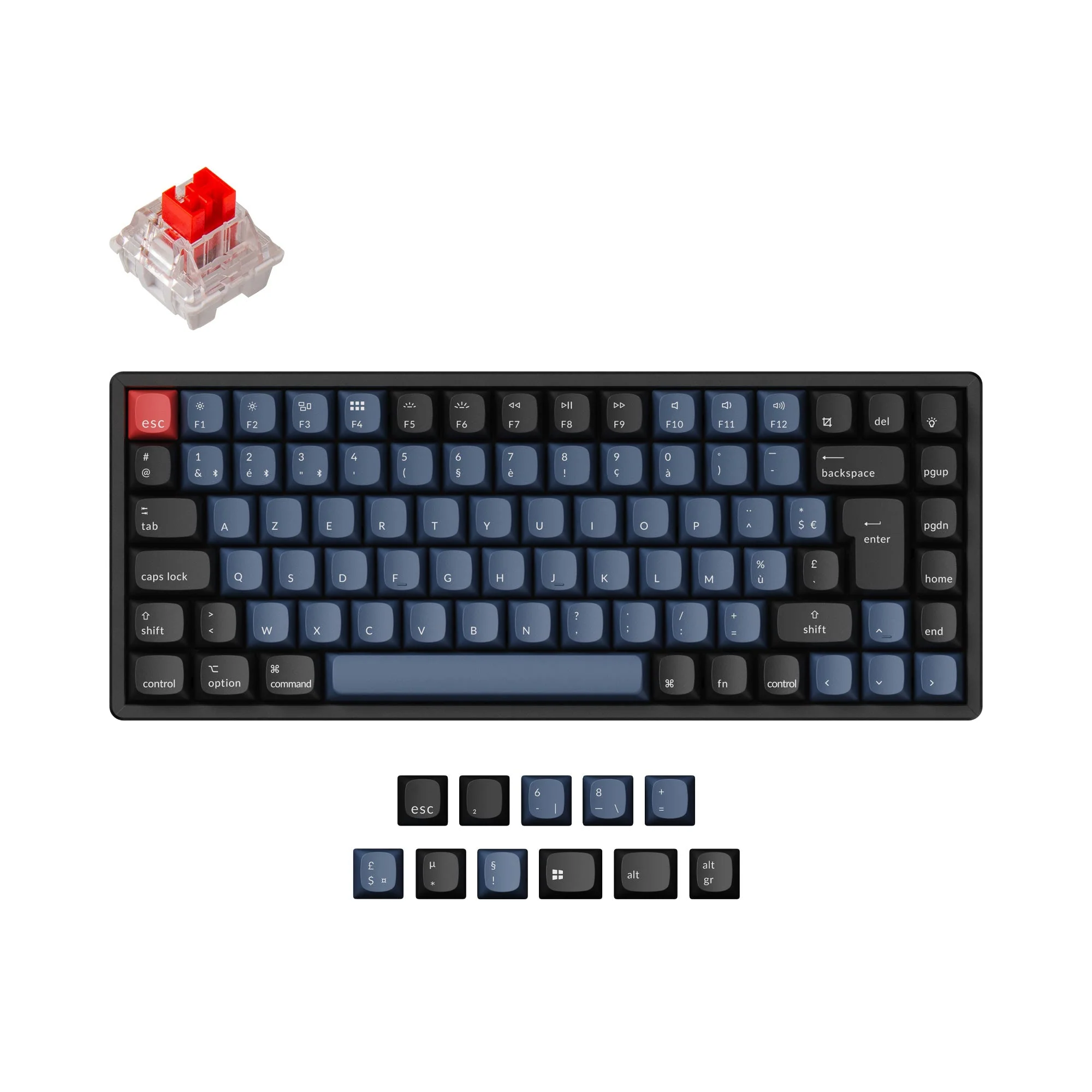 Keychron K2 Pro QMK/VIA Wireless Mechanical Keyboard ISO Layout Collection - Image 11