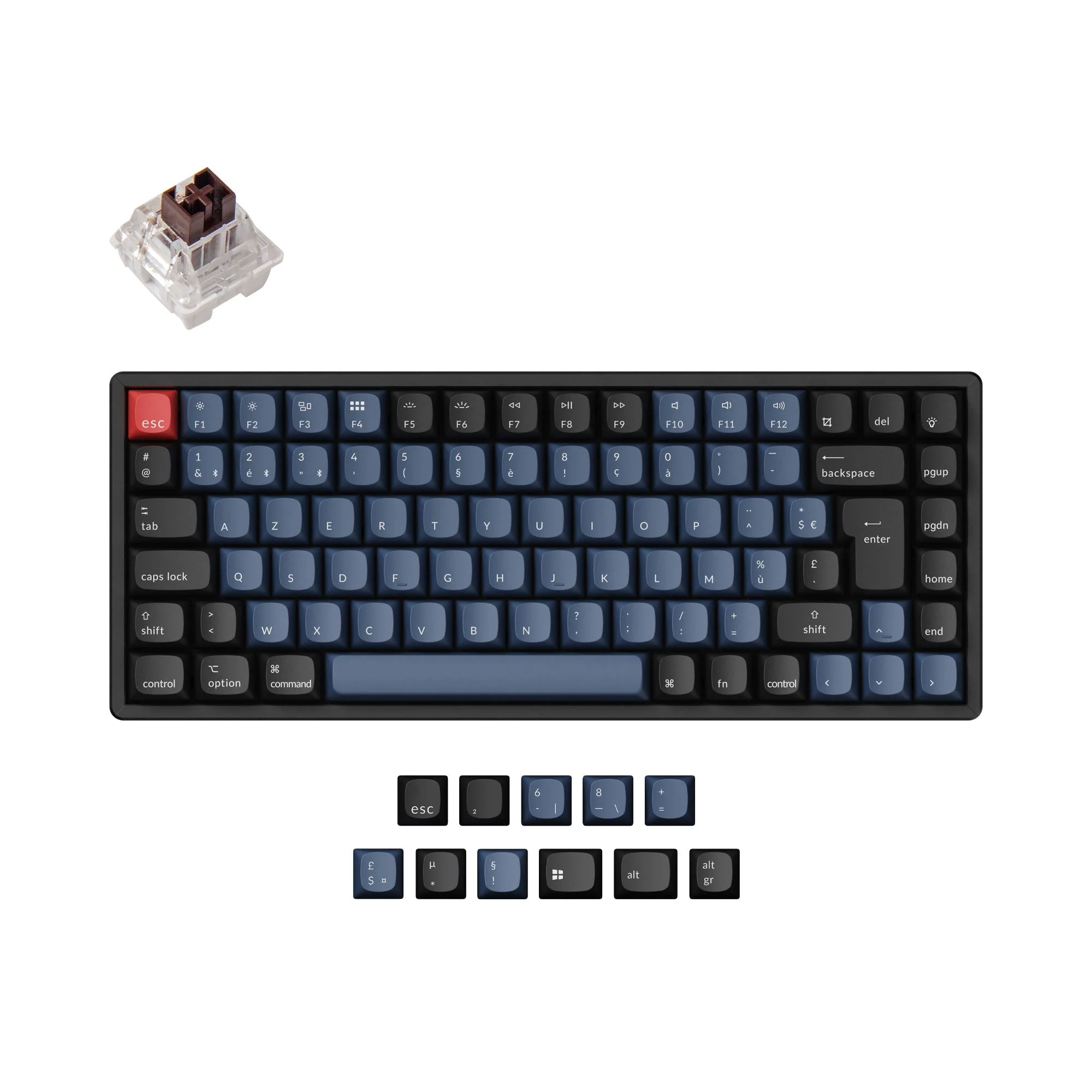 Keychron K2 Pro QMK/VIA Wireless Mechanical Keyboard ISO Layout Collection - Image 12