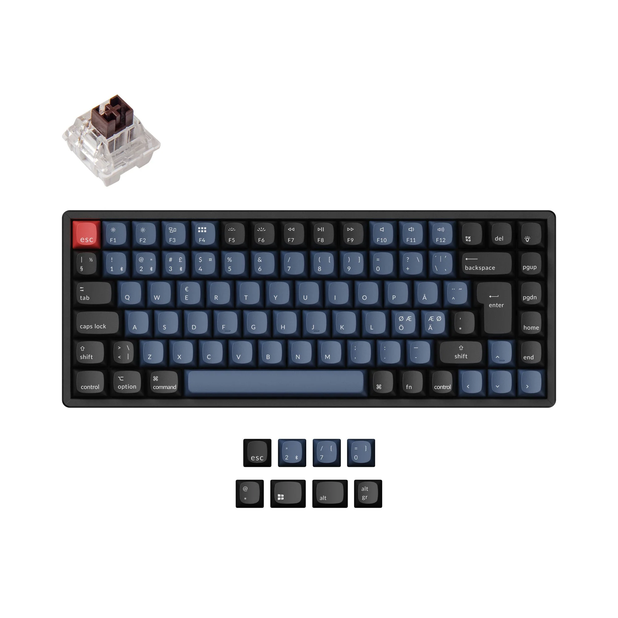 Keychron K2 Pro QMK/VIA Wireless Mechanical Keyboard ISO Layout Collection - Image 4