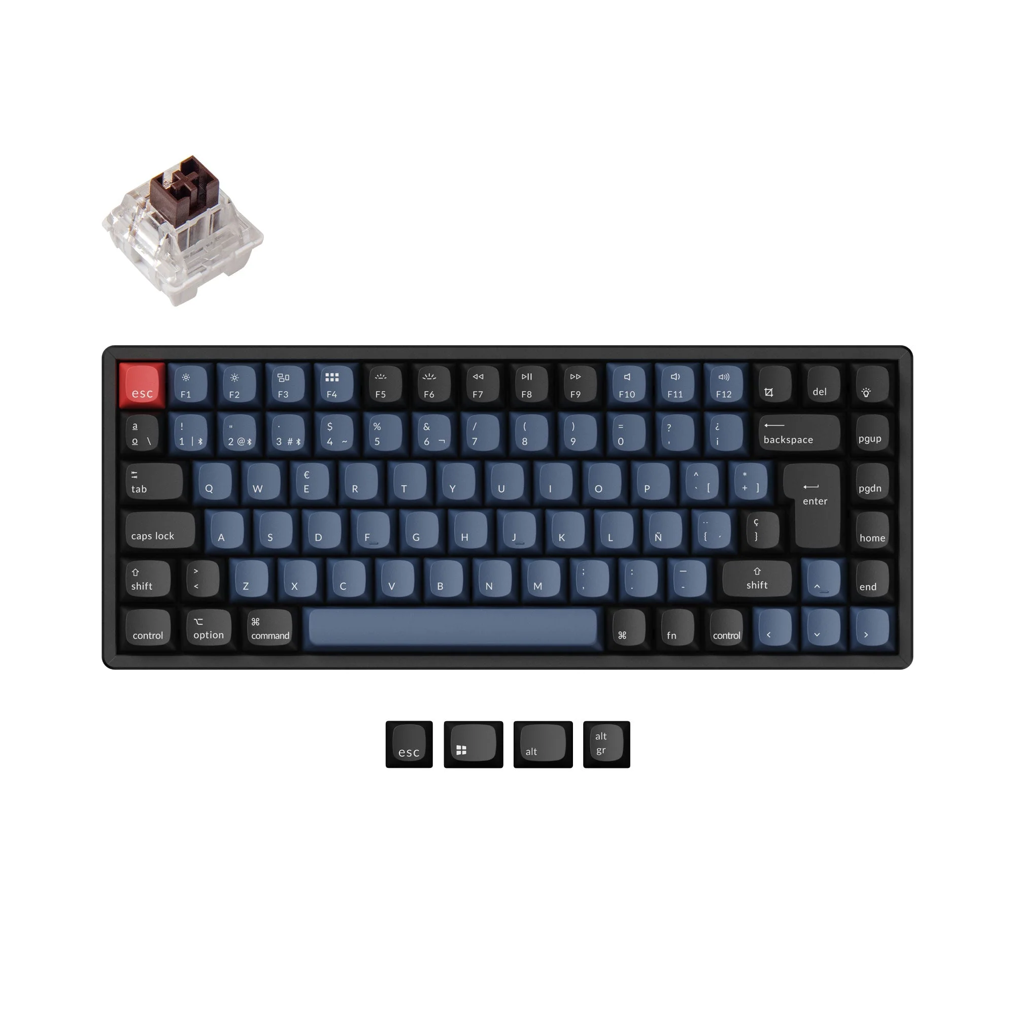 Keychron K2 Pro QMK/VIA Wireless Mechanical Keyboard ISO Layout Collection - Image 6
