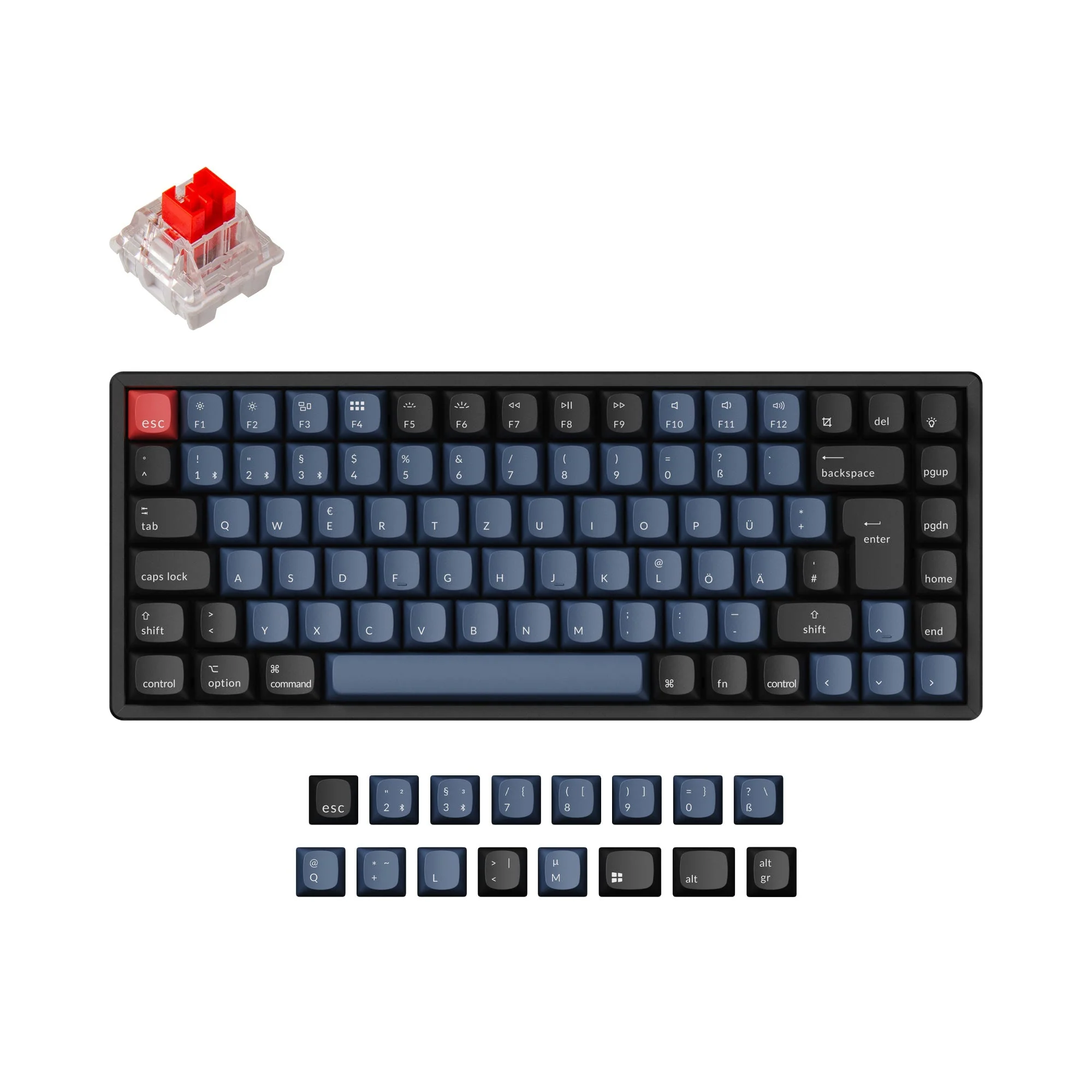 Keychron K2 Pro QMK/VIA Wireless Mechanical Keyboard ISO Layout Collection - Image 7