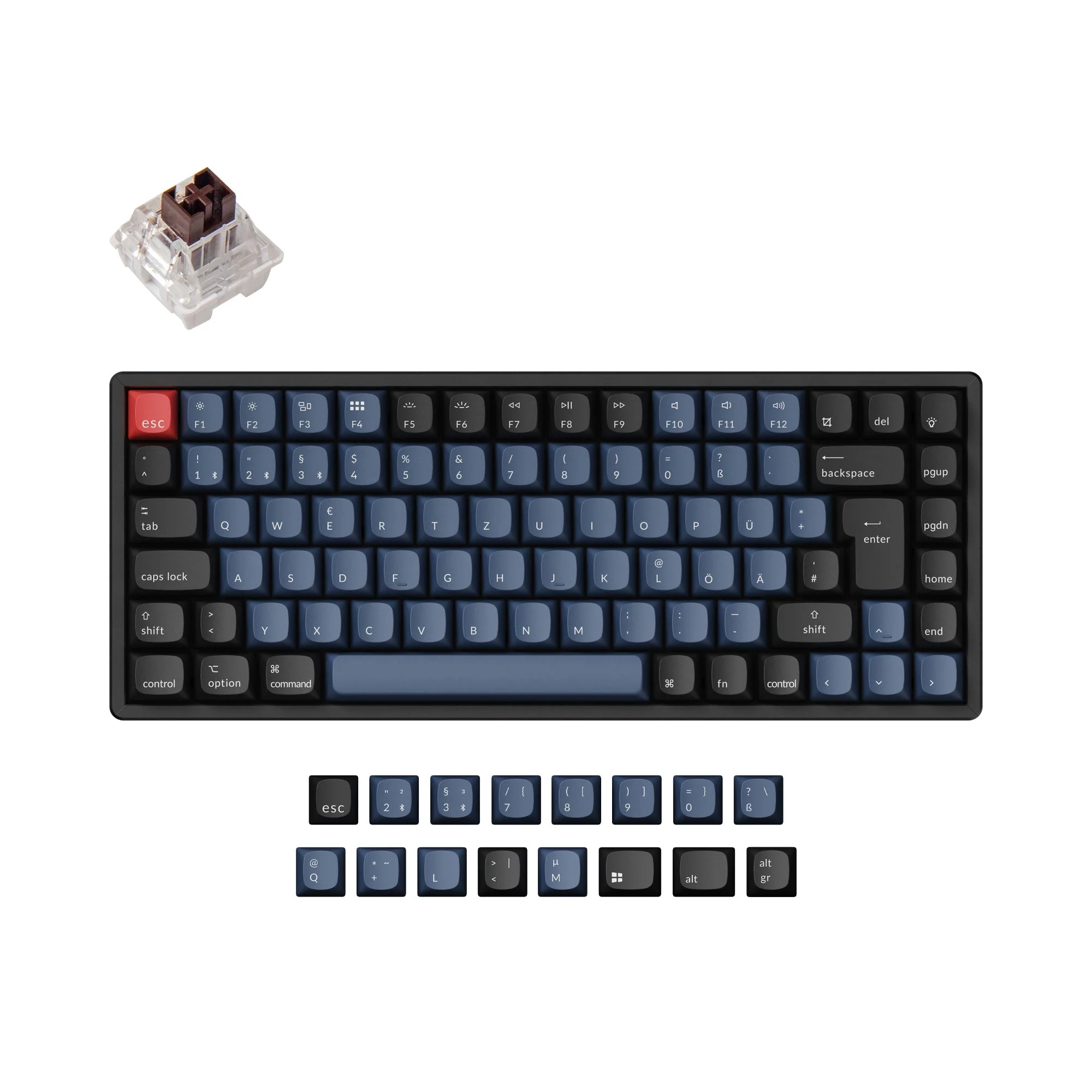 Keychron K2 Pro QMK/VIA Wireless Mechanical Keyboard ISO Layout Collection - Image 8