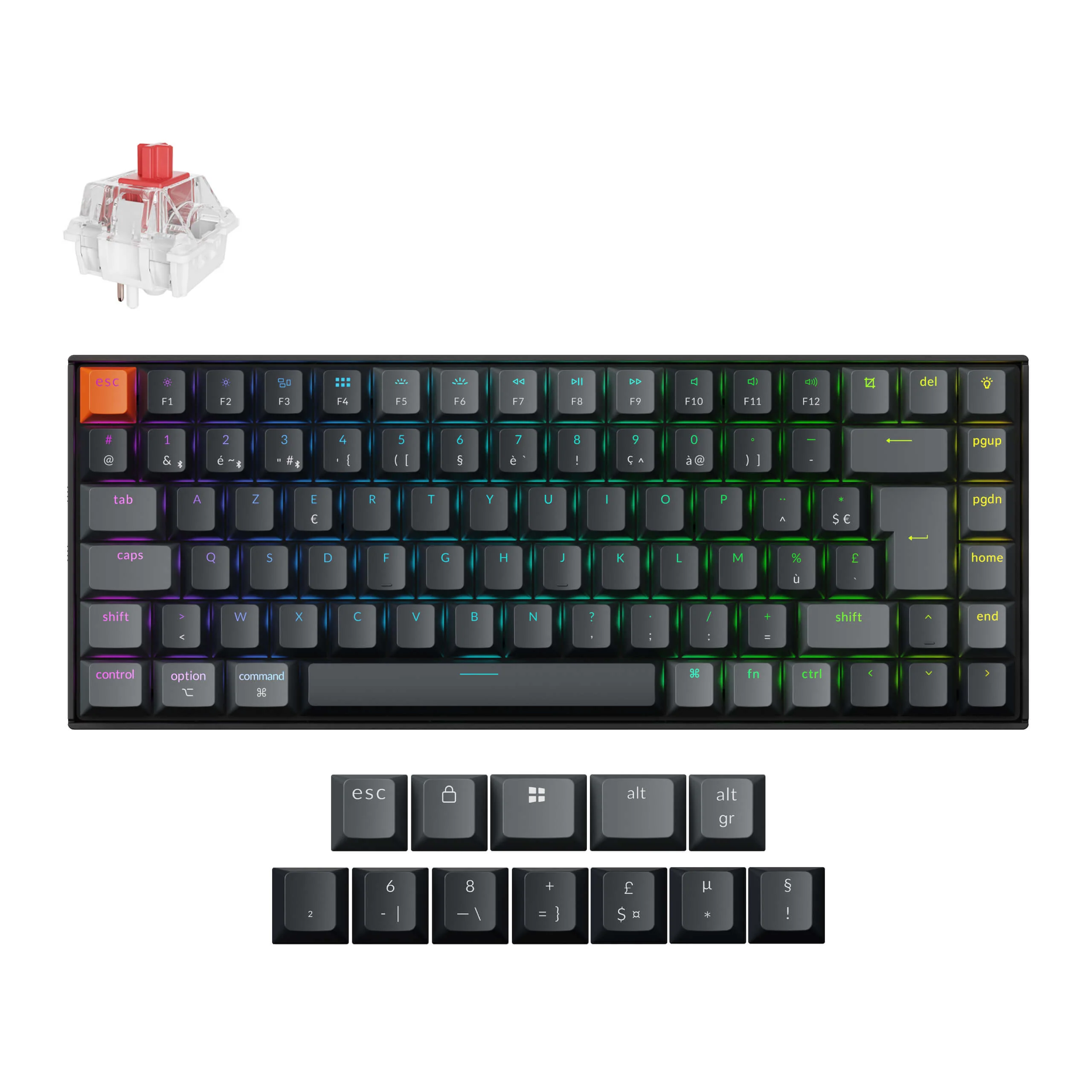 Keychron K2 QMK Wireless Mechanical Keyboard (ISO Layout) - Version 3 - Image 15