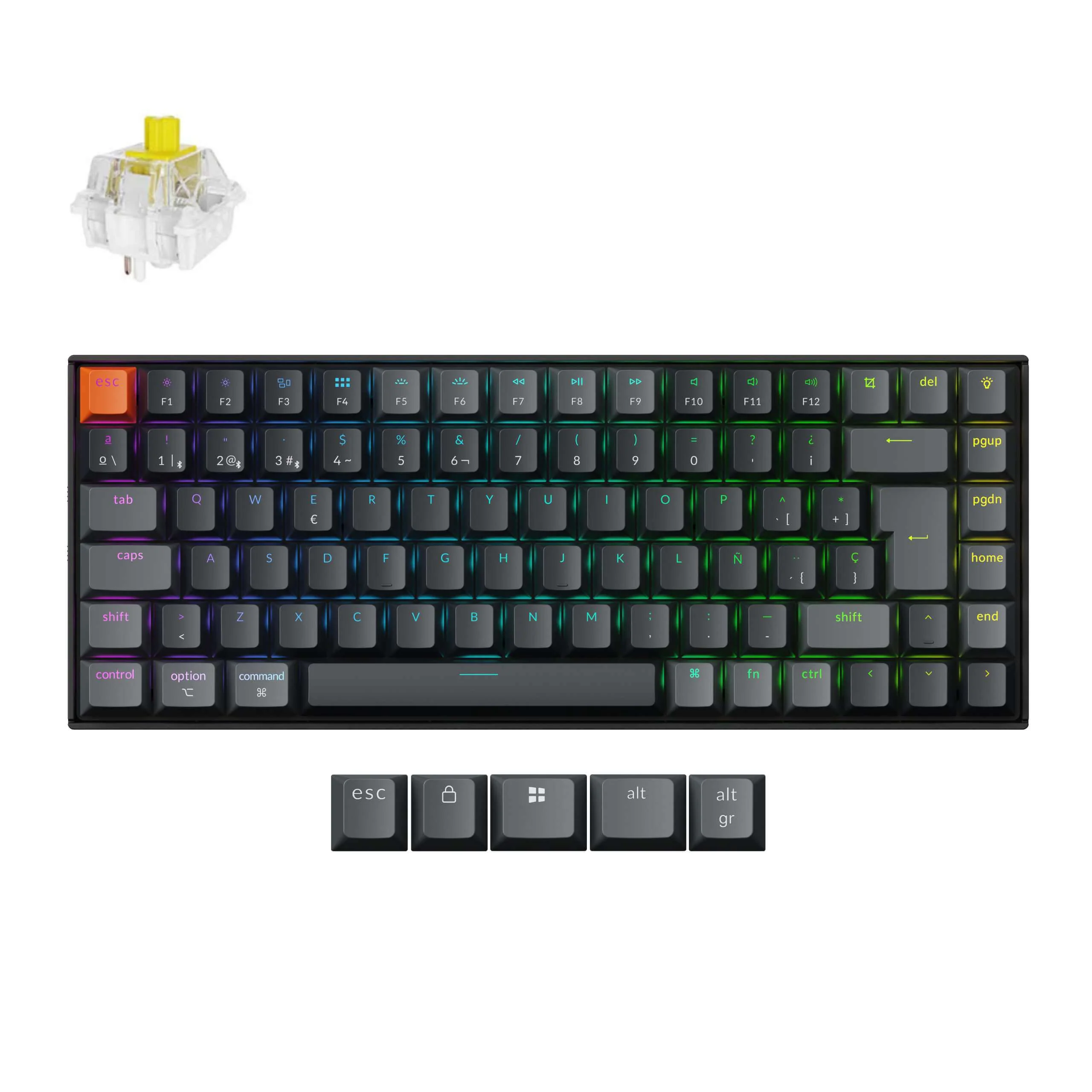Keychron K2 QMK Wireless Mechanical Keyboard (ISO Layout) - Version 3 - Image 17