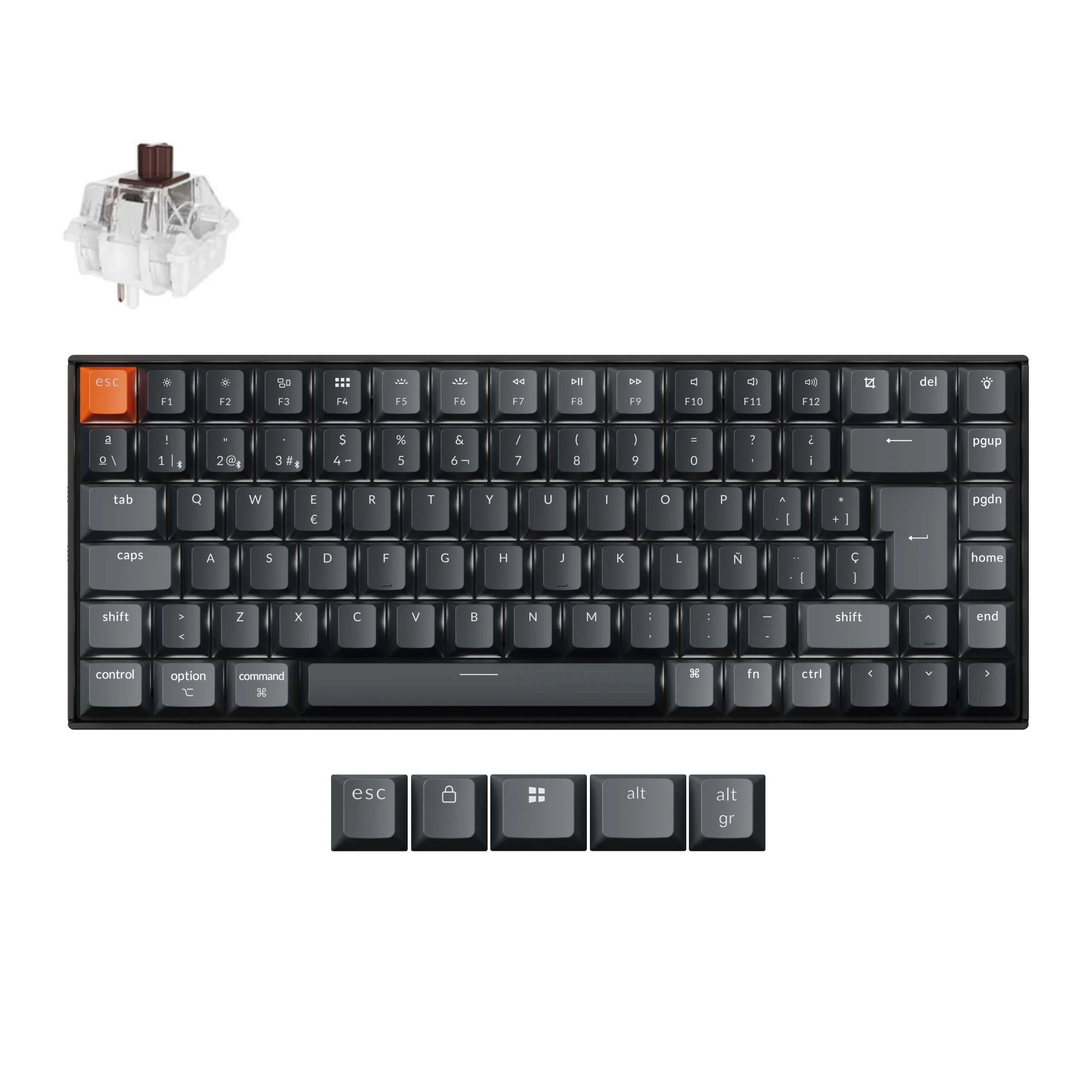 Keychron K2 QMK Wireless Mechanical Keyboard (ISO Layout) - Version 3 - Image 19