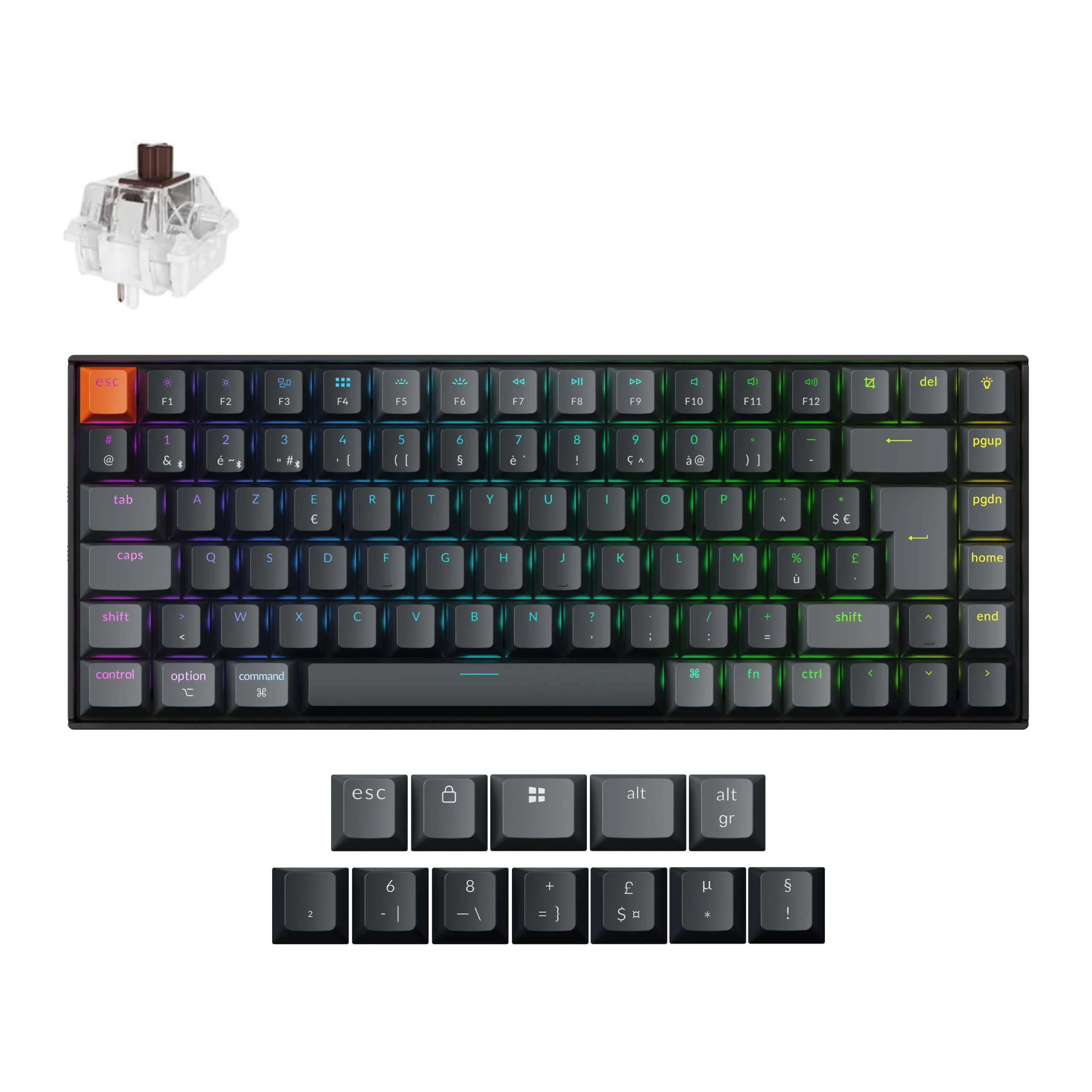 Keychron K2 QMK Wireless Mechanical Keyboard (ISO Layout) - Version 3 - Image 21