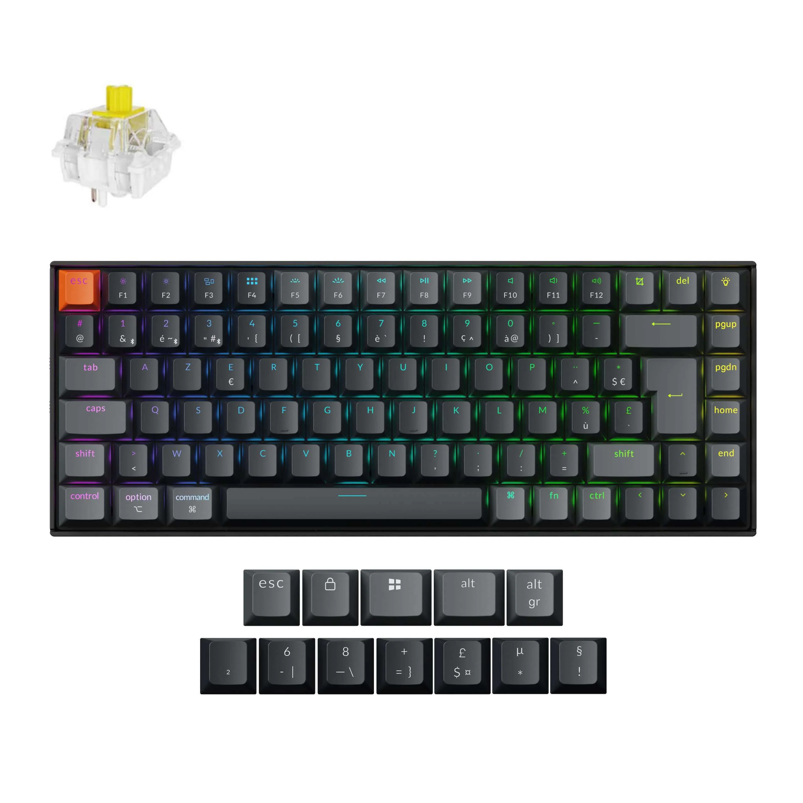 Keychron K2 QMK Wireless Mechanical Keyboard (ISO Layout) - Version 3 - Image 22