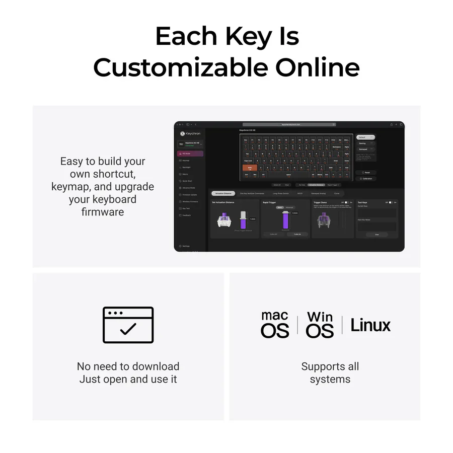 Keychron K3 HE Wireless Magnetic Switch Custom Keyboard - Image 7