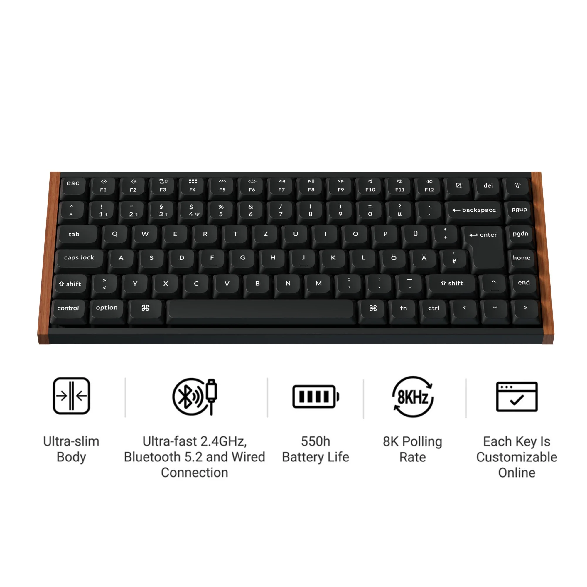 Keychron K3 Ultra 8K Wireless Custom Mechanical Keyboard ISO Layout Collection