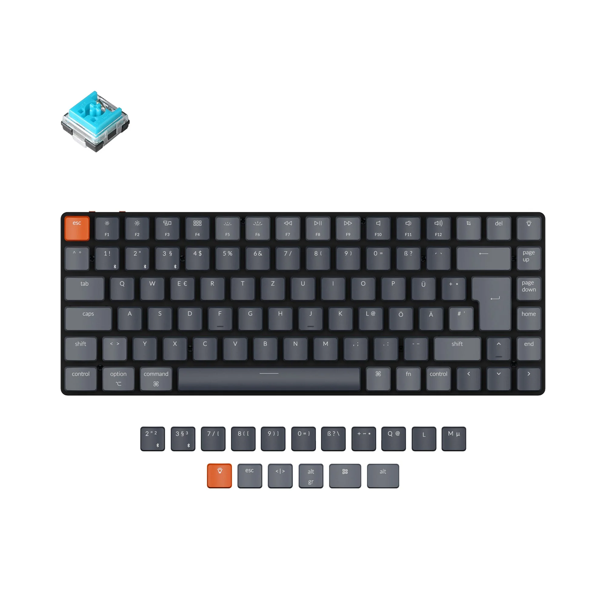 Keychron K3 Ultra-slim Wireless Mechanical Keyboard - Version 2 (German ISO-DE Layout) - Image 5