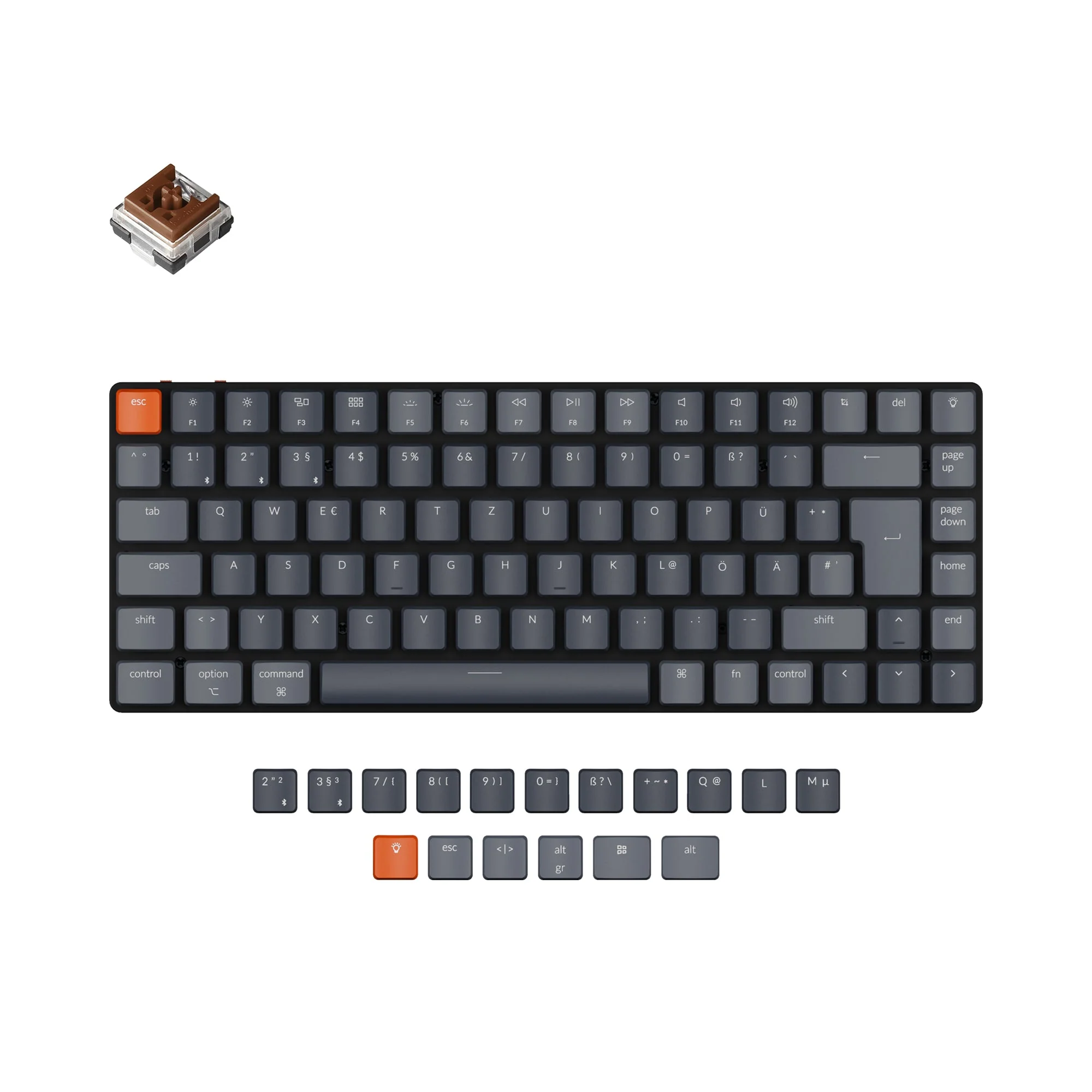 Keychron K3 Ultra-slim Wireless Mechanical Keyboard - Version 2 (German ISO-DE Layout) - Image 6