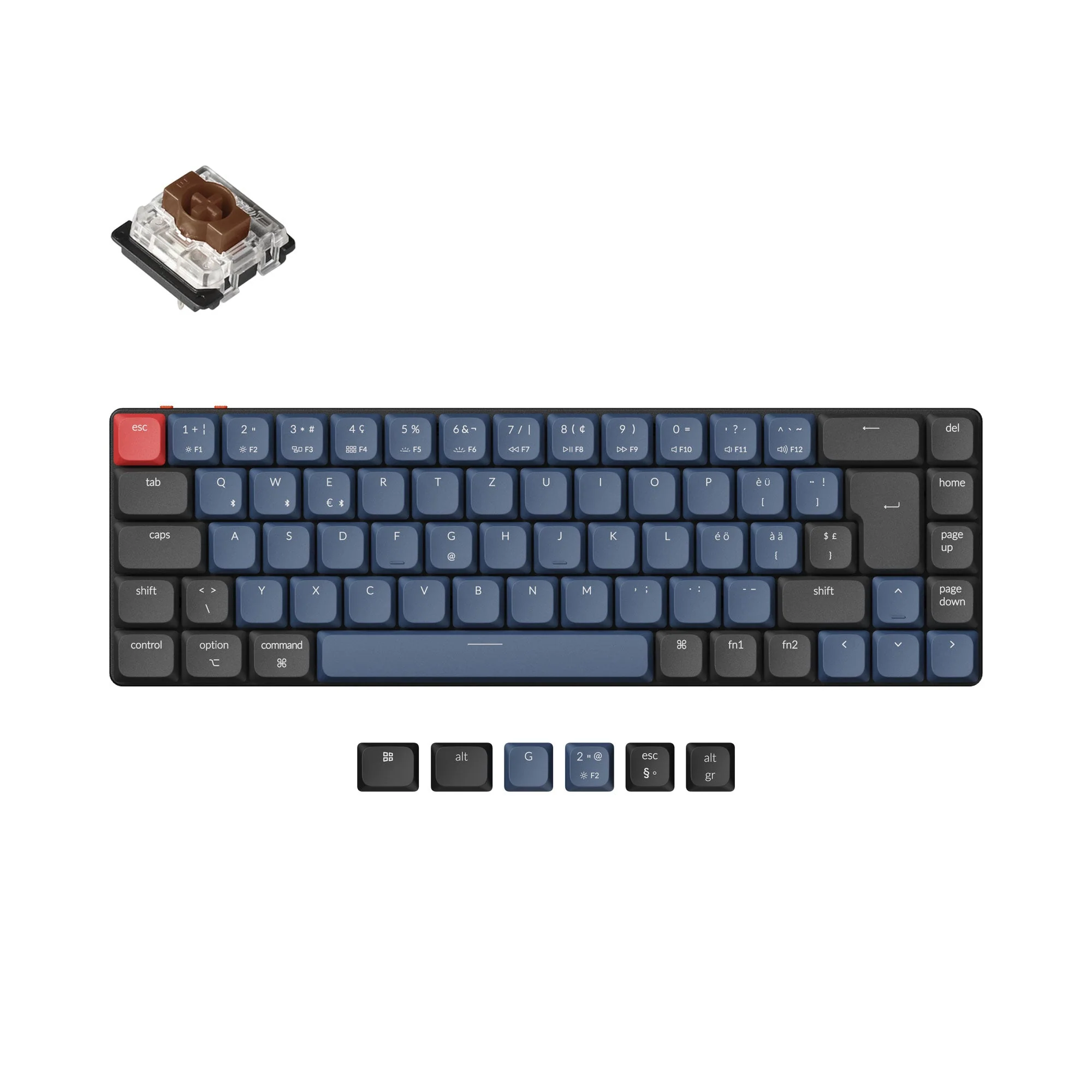 Keychron K7 Pro QMK/VIA Wireless Custom Mechanical Keyboard ISO Layout Collection - Image 10