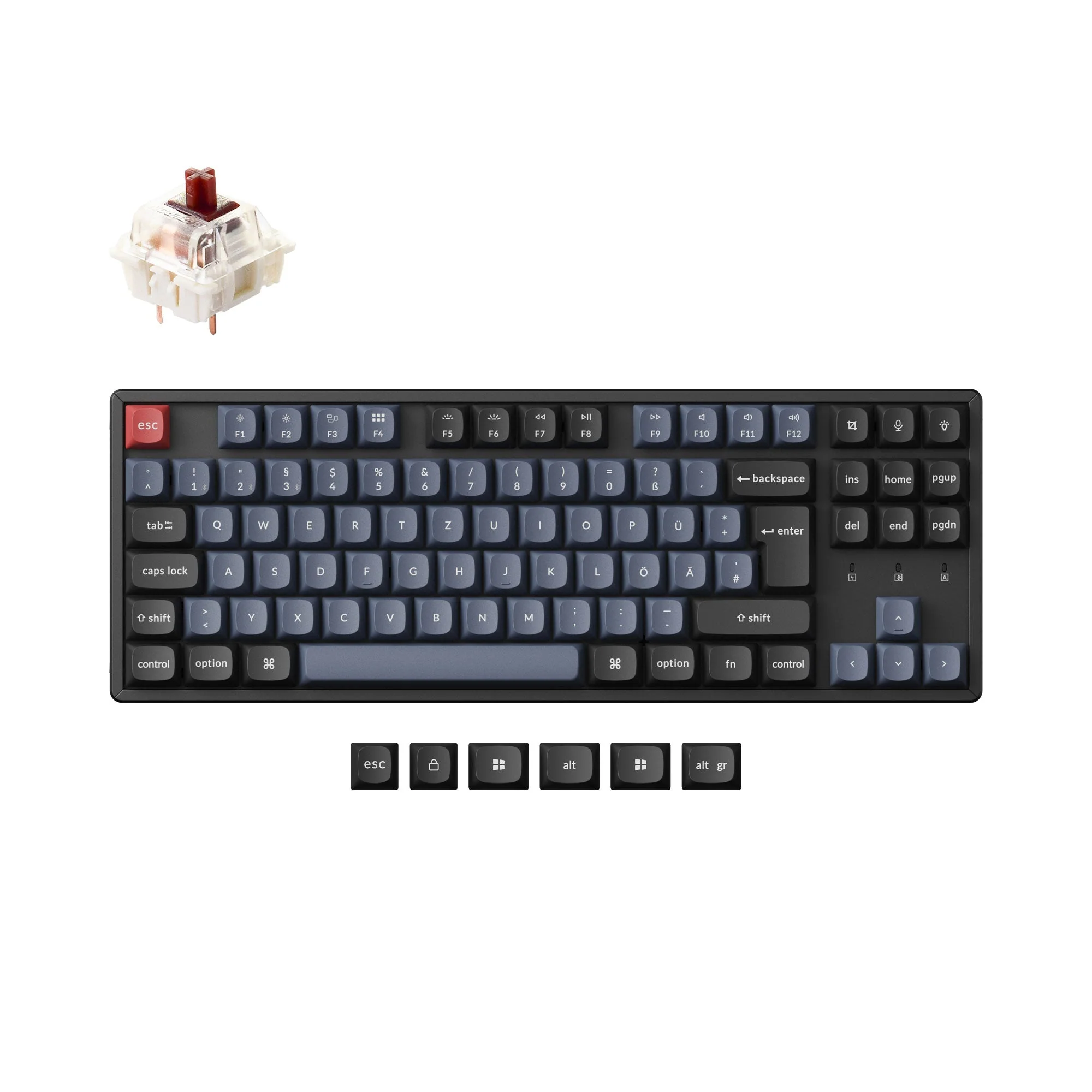 Keychron K8 Pro QMK/VIA Wireless Mechanical Keyboard ISO Layout Collection - Image 16
