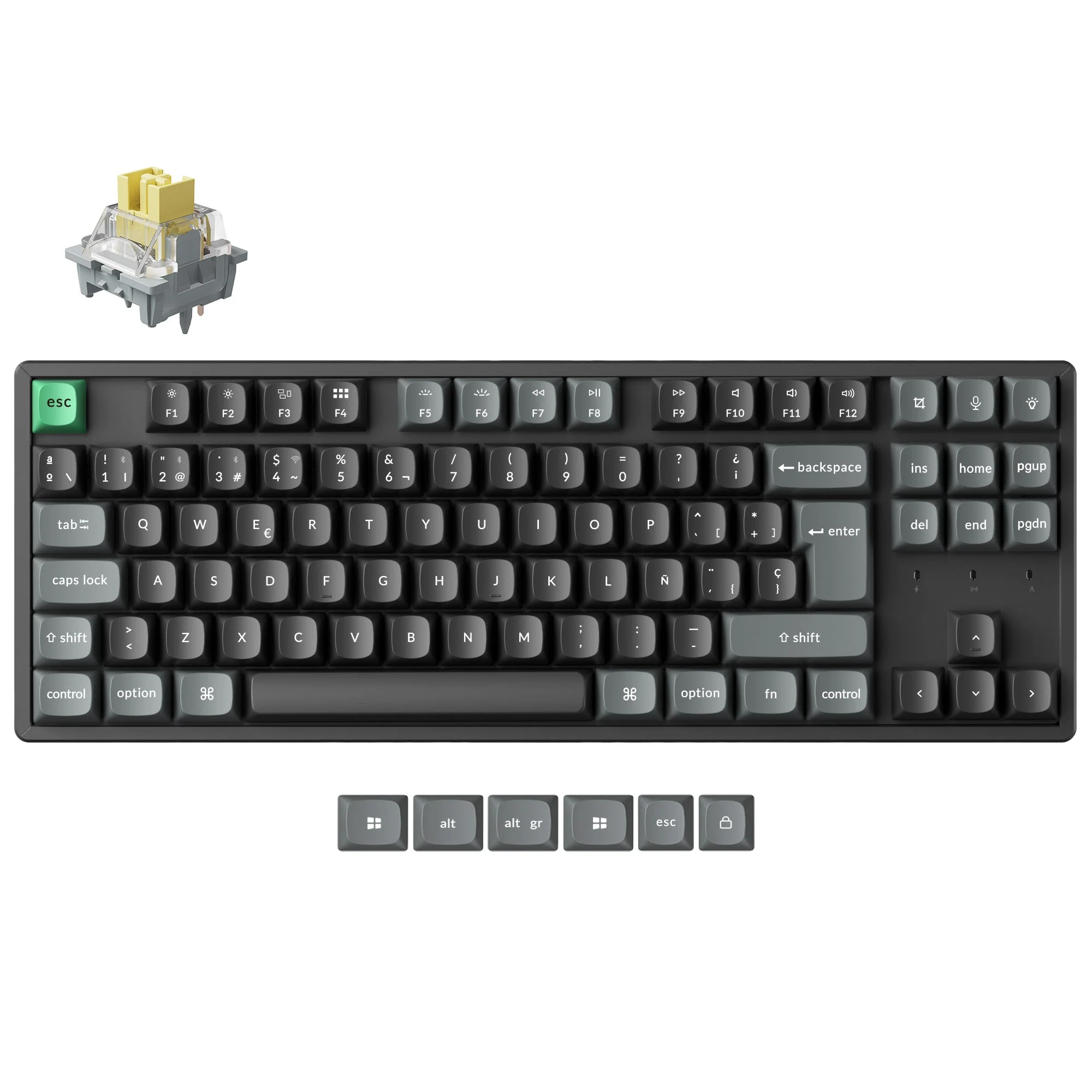Keychron K8 Ultra 8K Wireless Custom Mechanical Keyboard ISO Layout Collection - Image 3