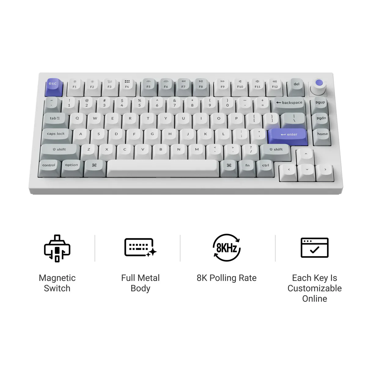 Keychron Q1 HE 8K Wired Magnetic Switch Keyboard