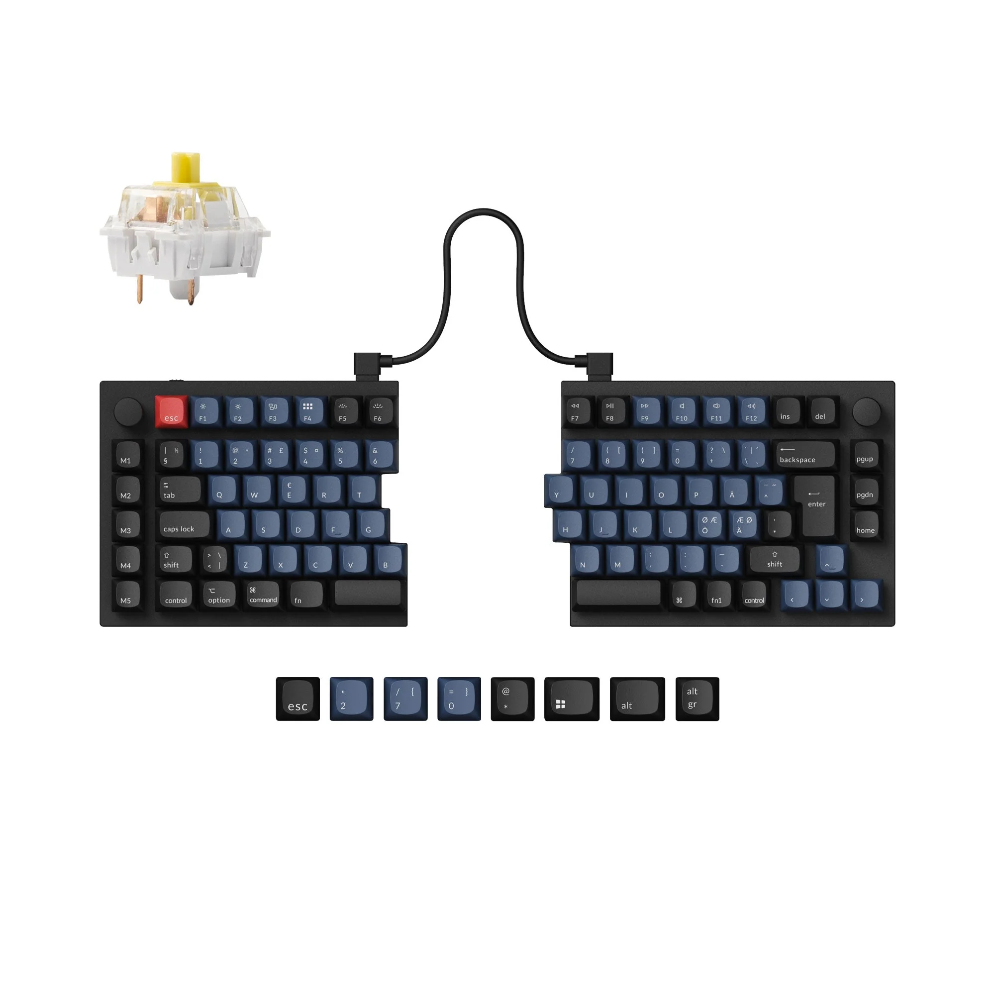 Keychron Q11 QMK Custom Mechanical Keyboard ISO Layout Collection - Image 12