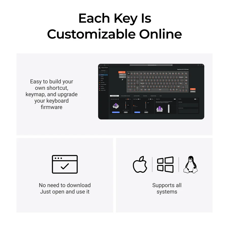 Keychron Q12 HE QMK Wireless Custom Keyboard - Image 8