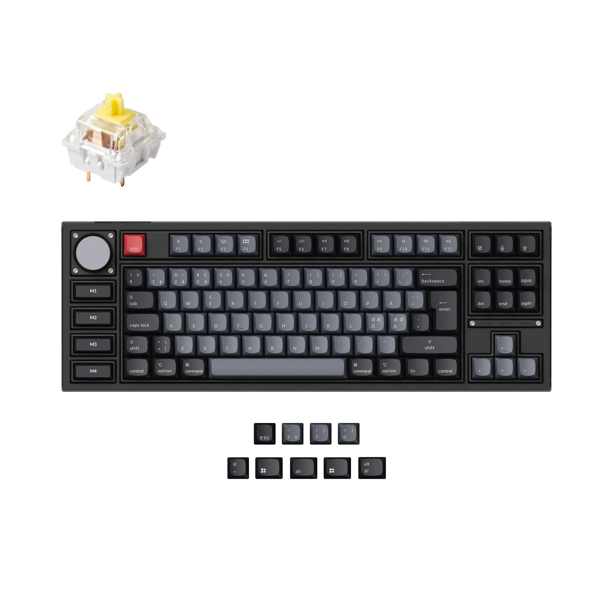 Keychron Q3 Pro QMK/VIA Wireless Custom Mechanical Keyboard ISO Layout Collection - Image 4