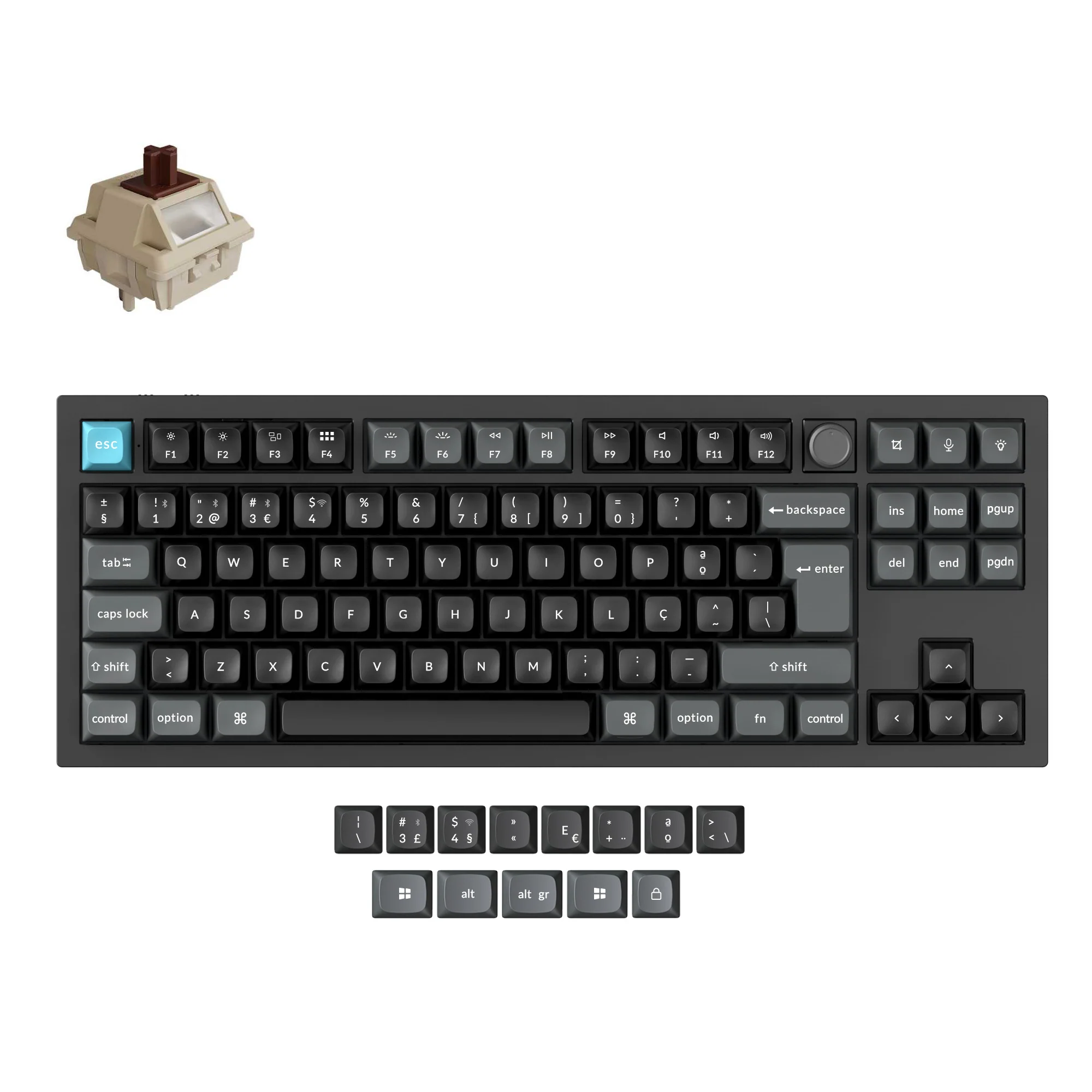 Keychron Q3 Ultra 8K Wireless Custom Mechanical Keyboard ISO Layout Collection - Image 9