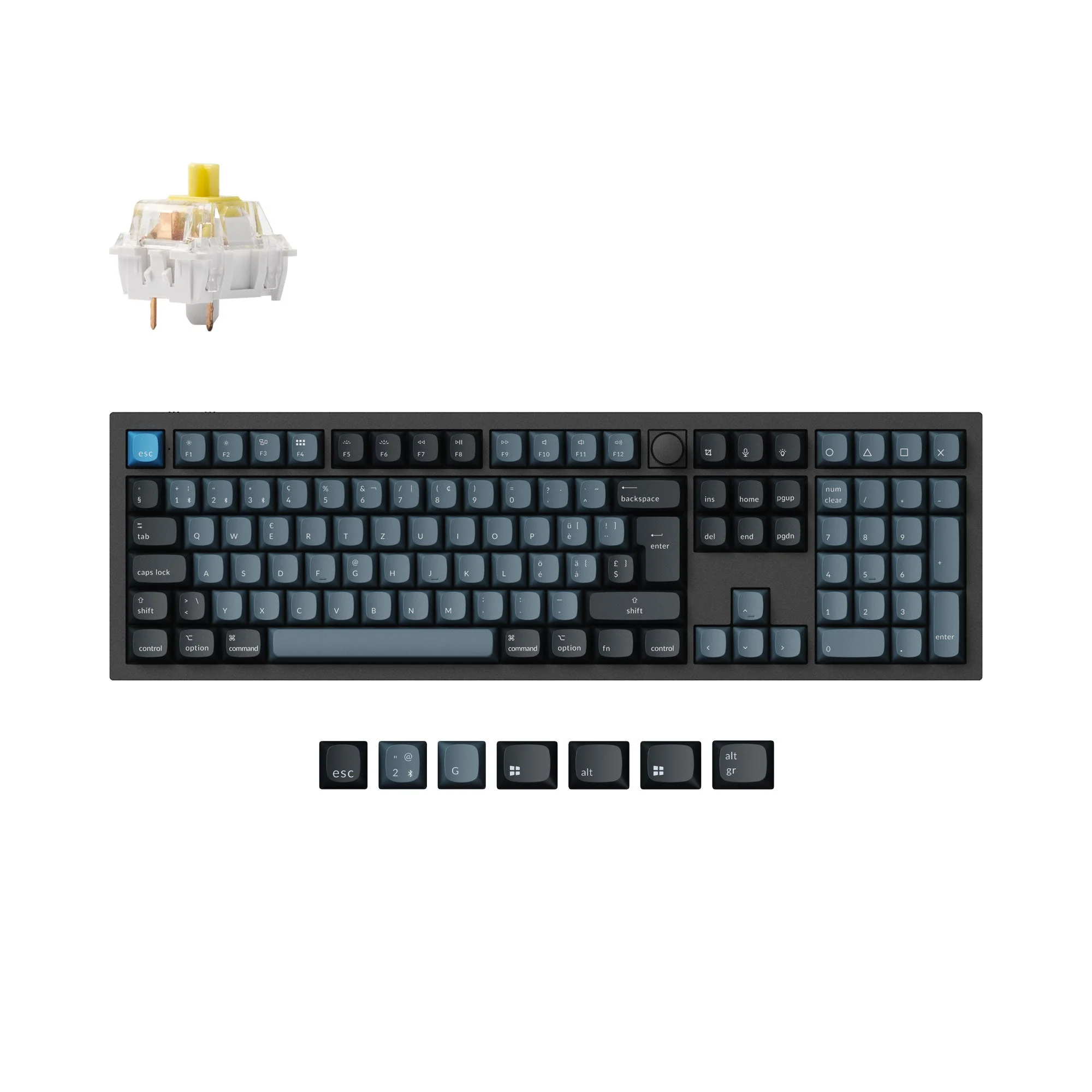 Keychron Q6 Pro QMK/VIA Wireless Custom Mechanical Keyboard ISO Layout Collection - Image 11
