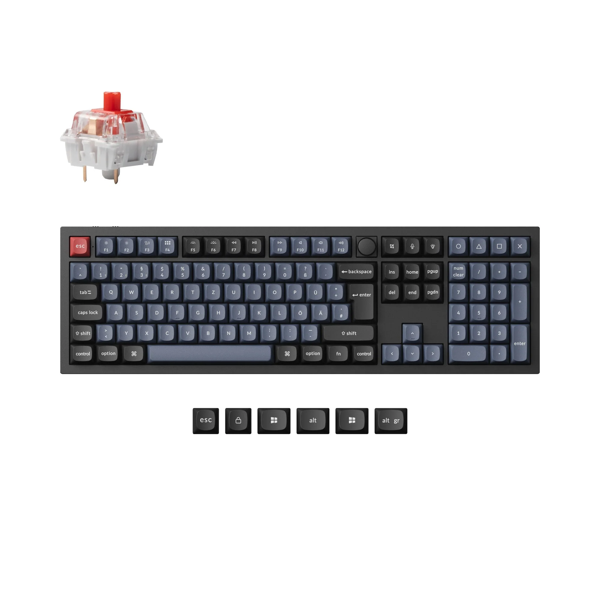 Keychron Q6 Pro QMK/VIA Wireless Custom Mechanical Keyboard ISO Layout Collection - Image 15