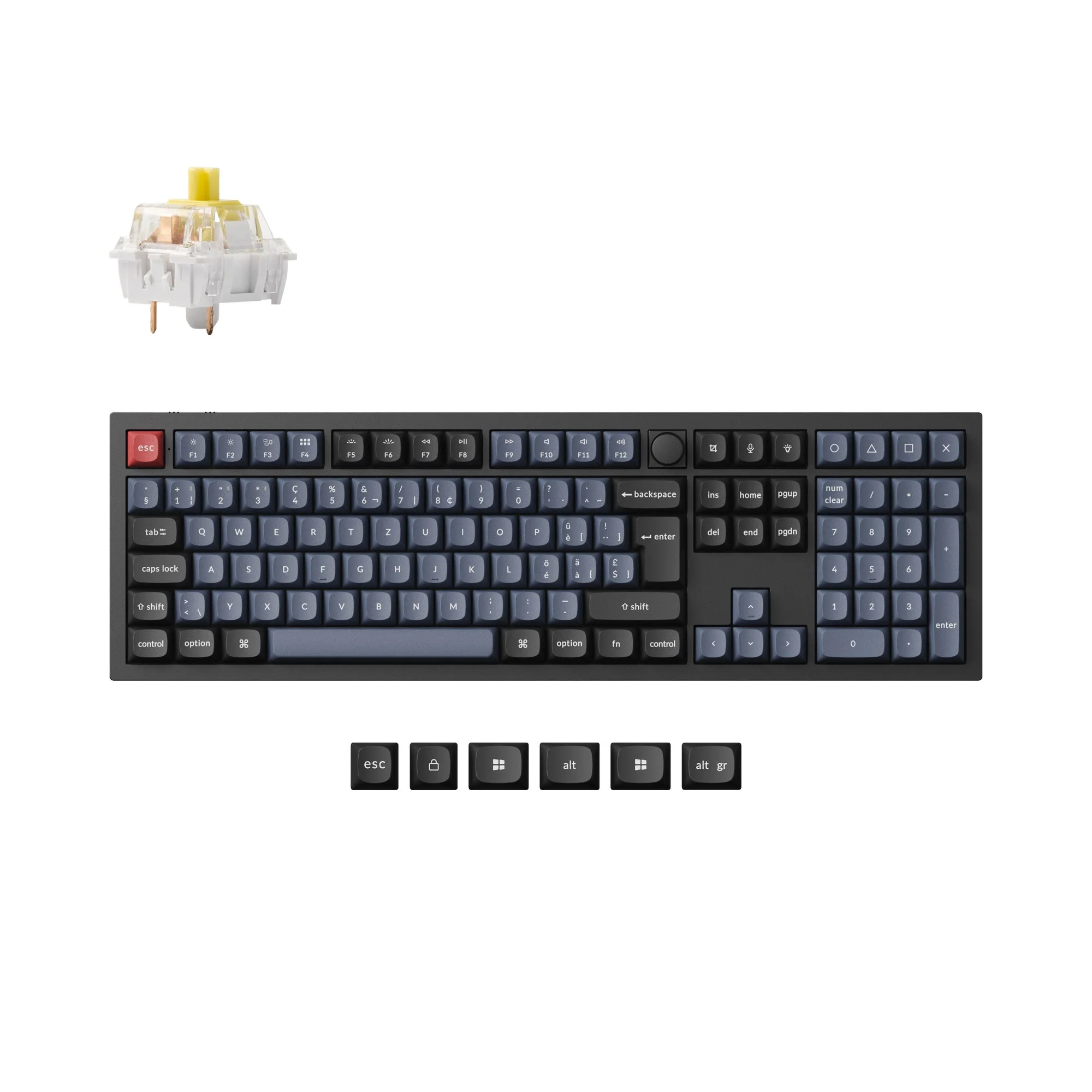 Keychron Q6 Pro QMK/VIA Wireless Custom Mechanical Keyboard ISO Layout Collection - Image 22