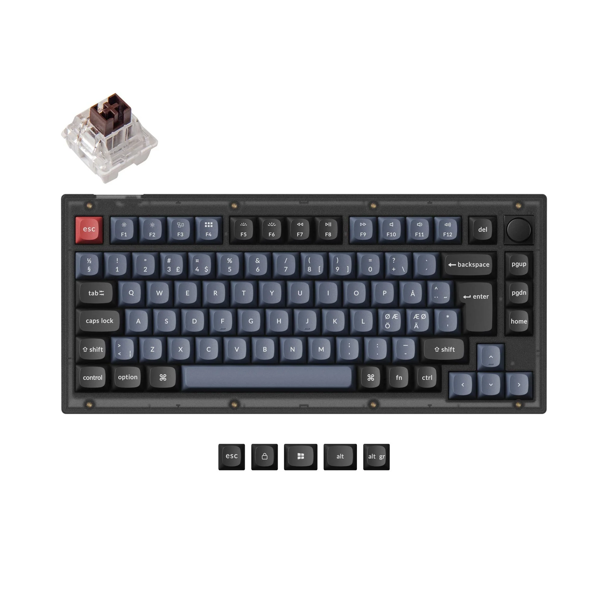 Keychron V1 QMK Custom Mechanical Keyboard ISO Layout Collection - Image 14