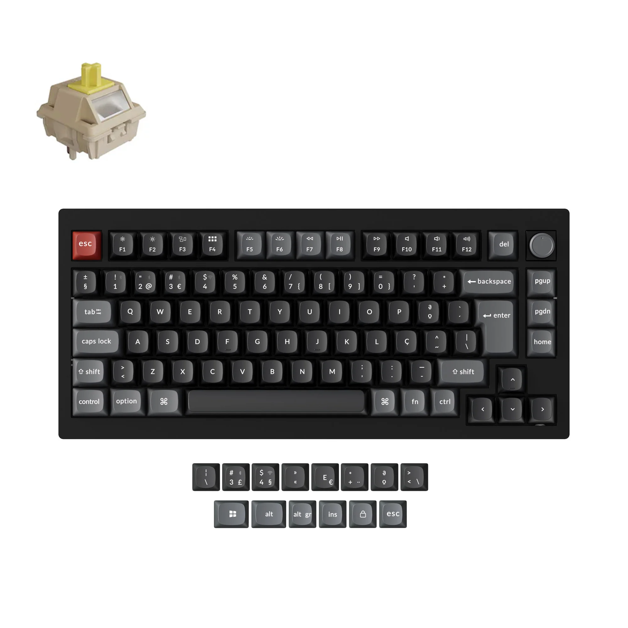 Keychron V1 Ultra 8K Wireless Custom Mechanical Keyboard ISO Layout Collection - Image 10