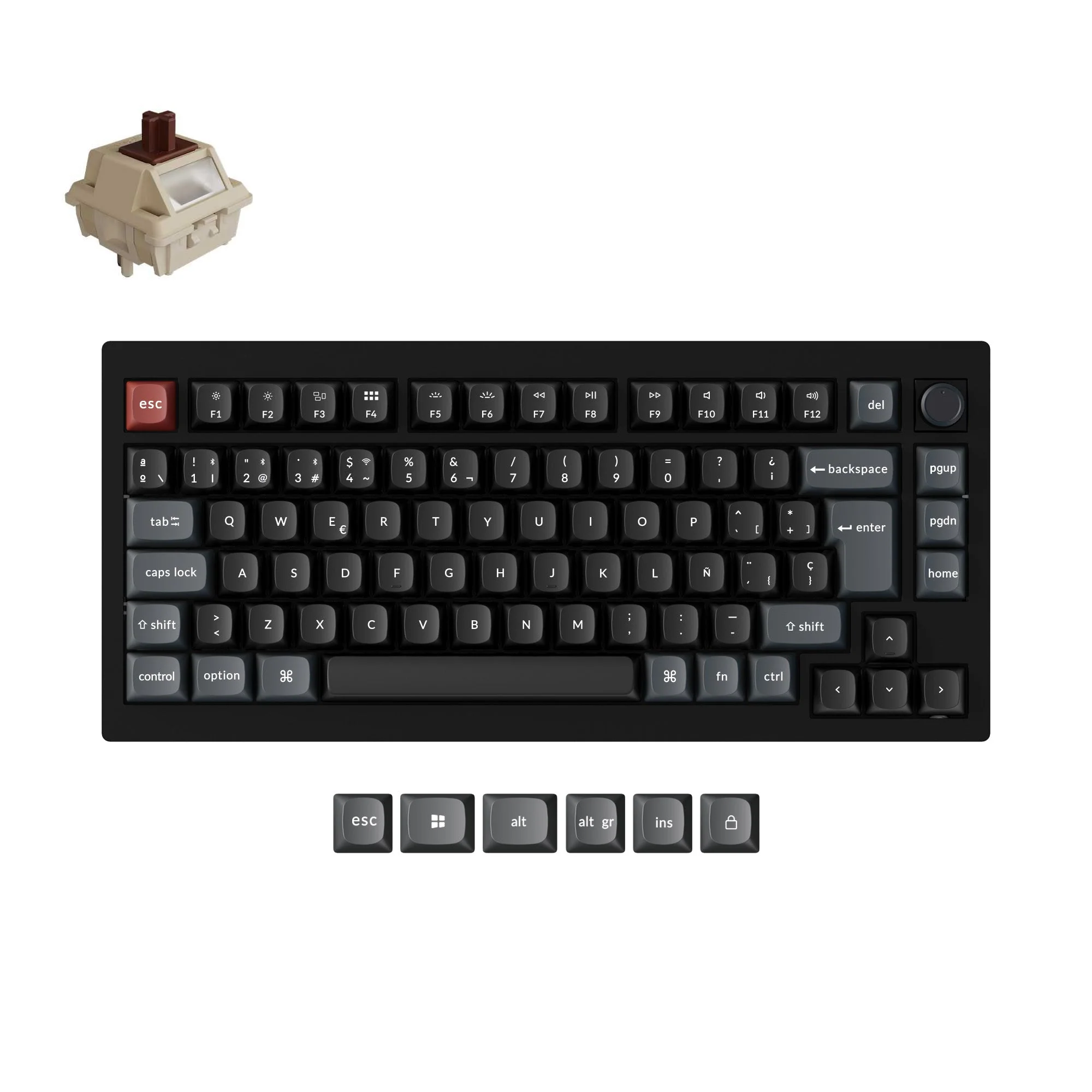 Keychron V1 Ultra 8K Wireless Custom Mechanical Keyboard ISO Layout Collection - Image 7