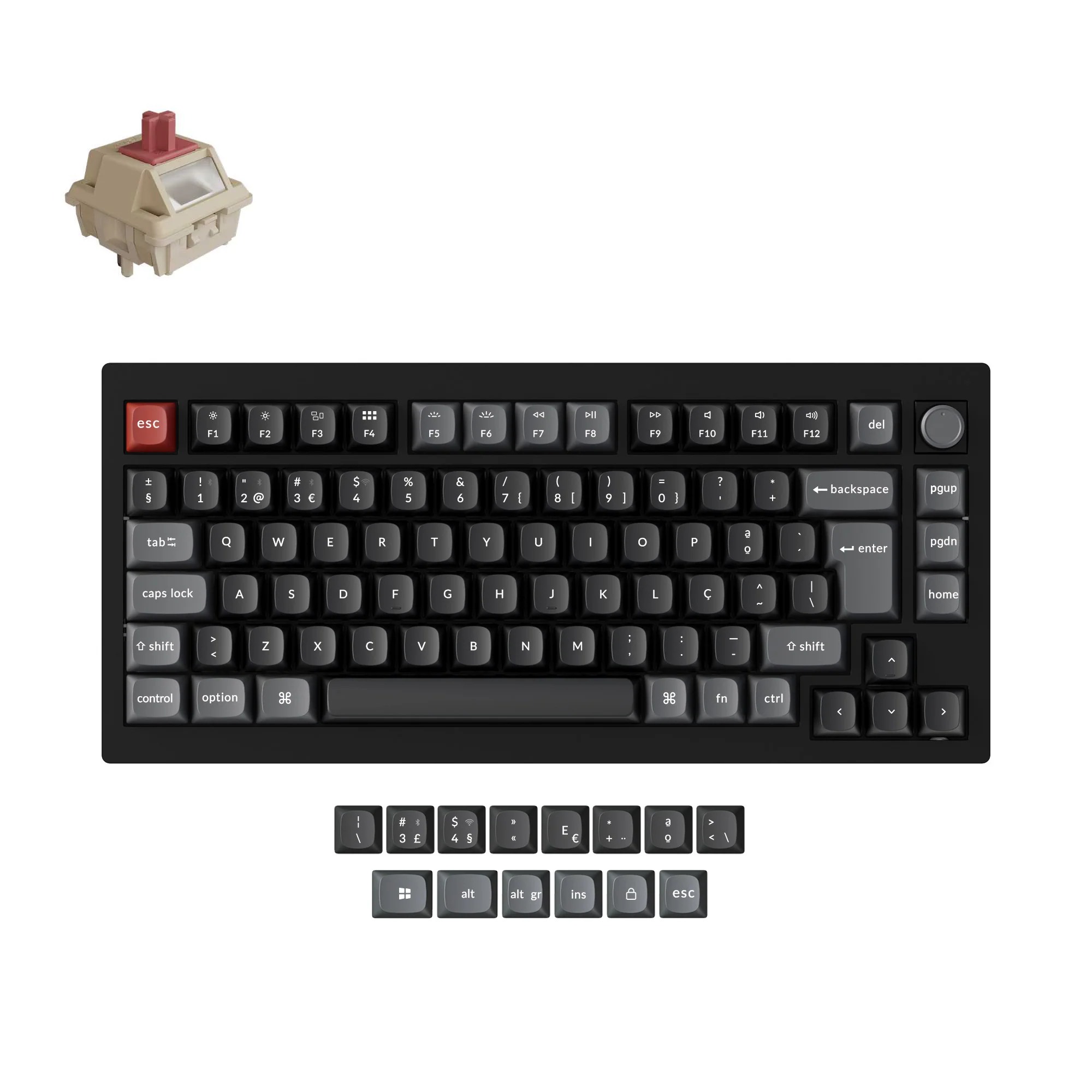 Keychron V1 Ultra 8K Wireless Custom Mechanical Keyboard ISO Layout Collection - Image 8