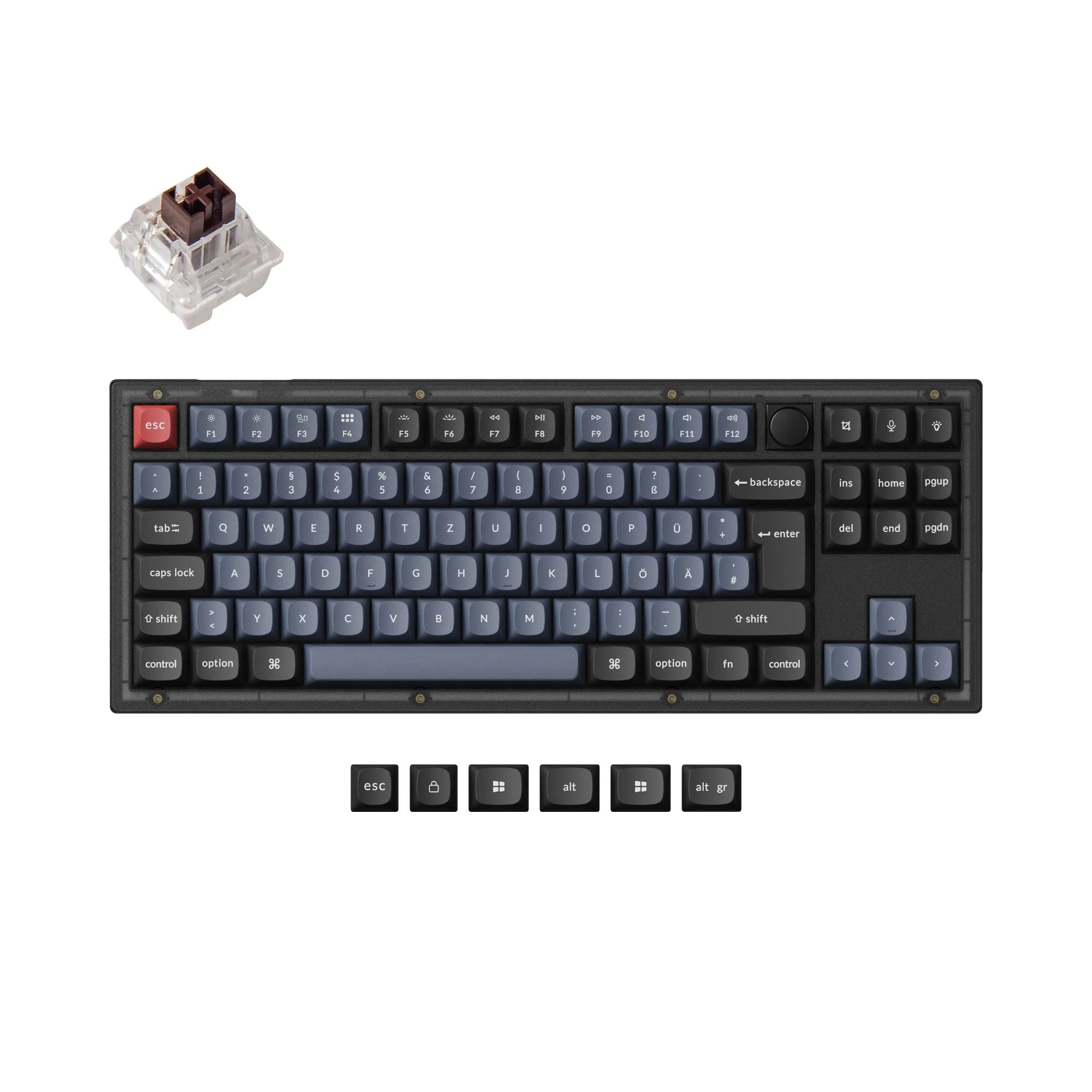Keychron V3 QMK Custom Mechanical Keyboard ISO Layout Collection - Image 18